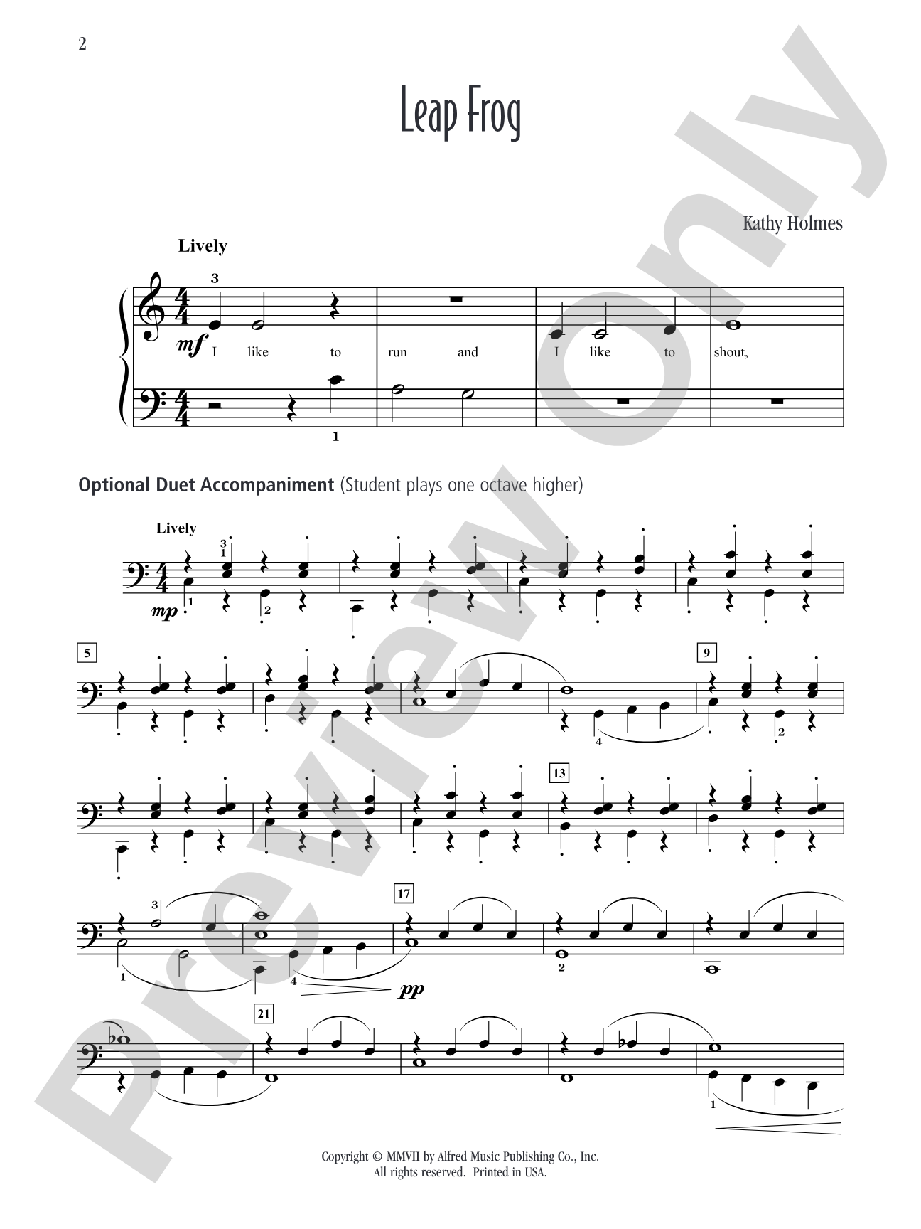 Leap Frog - Piano Solo: Piano