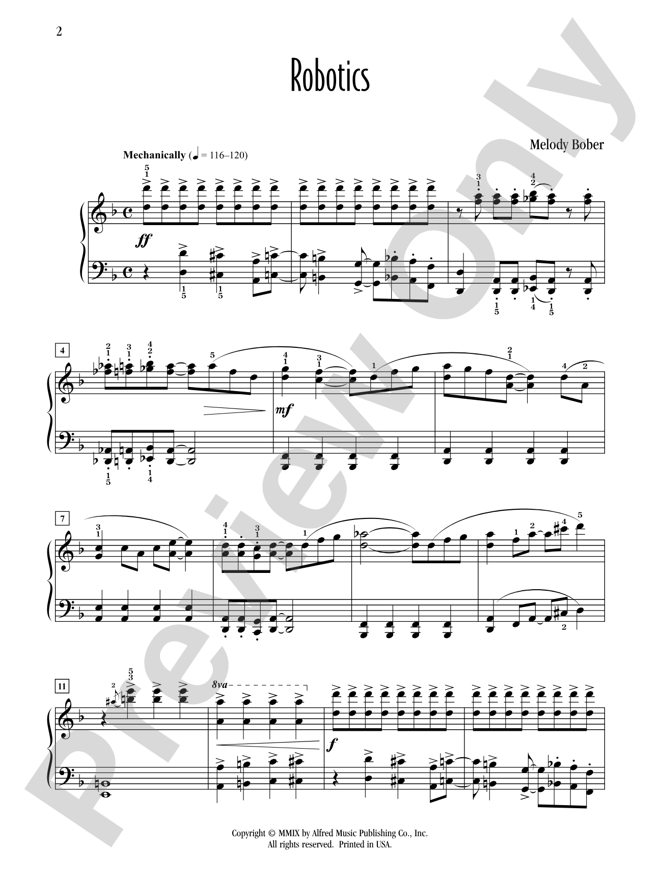 Robotics - Piano Solo: Piano