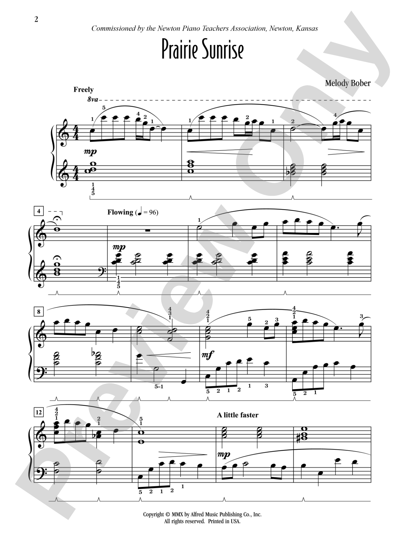 Prairie Sunrise - Piano Solo: Piano