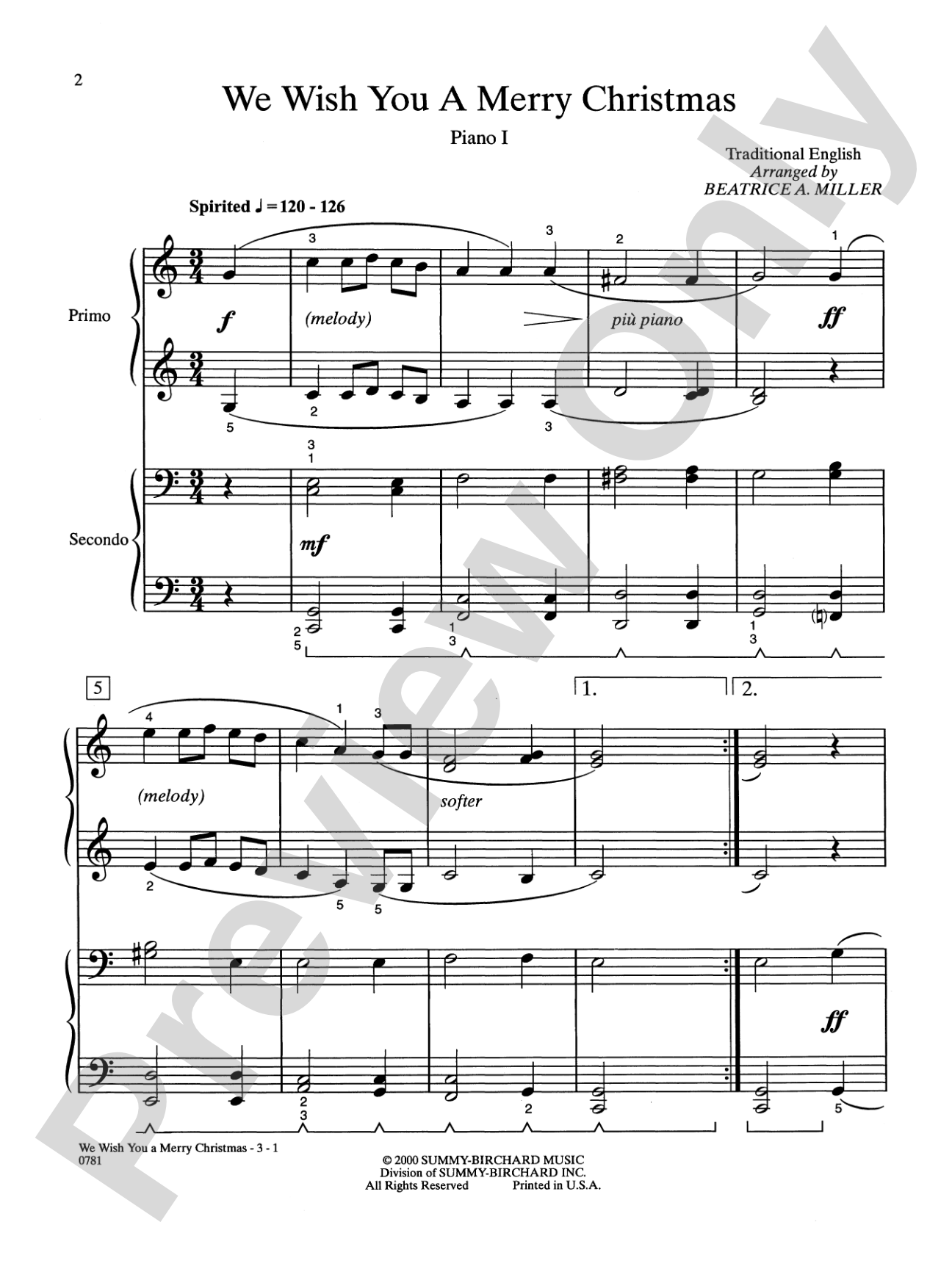 We Wish You a Merry Christmas - Piano Quartet (2 Pianos, 8 Hands): Piano