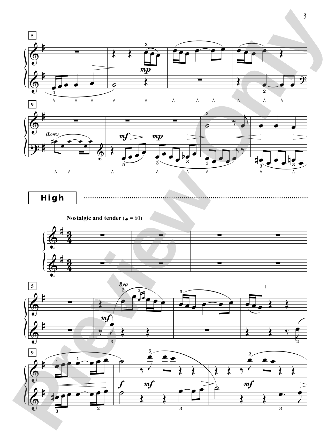 Song of Remembrance - Piano Trio (1 Piano, 6 Hands): Piano