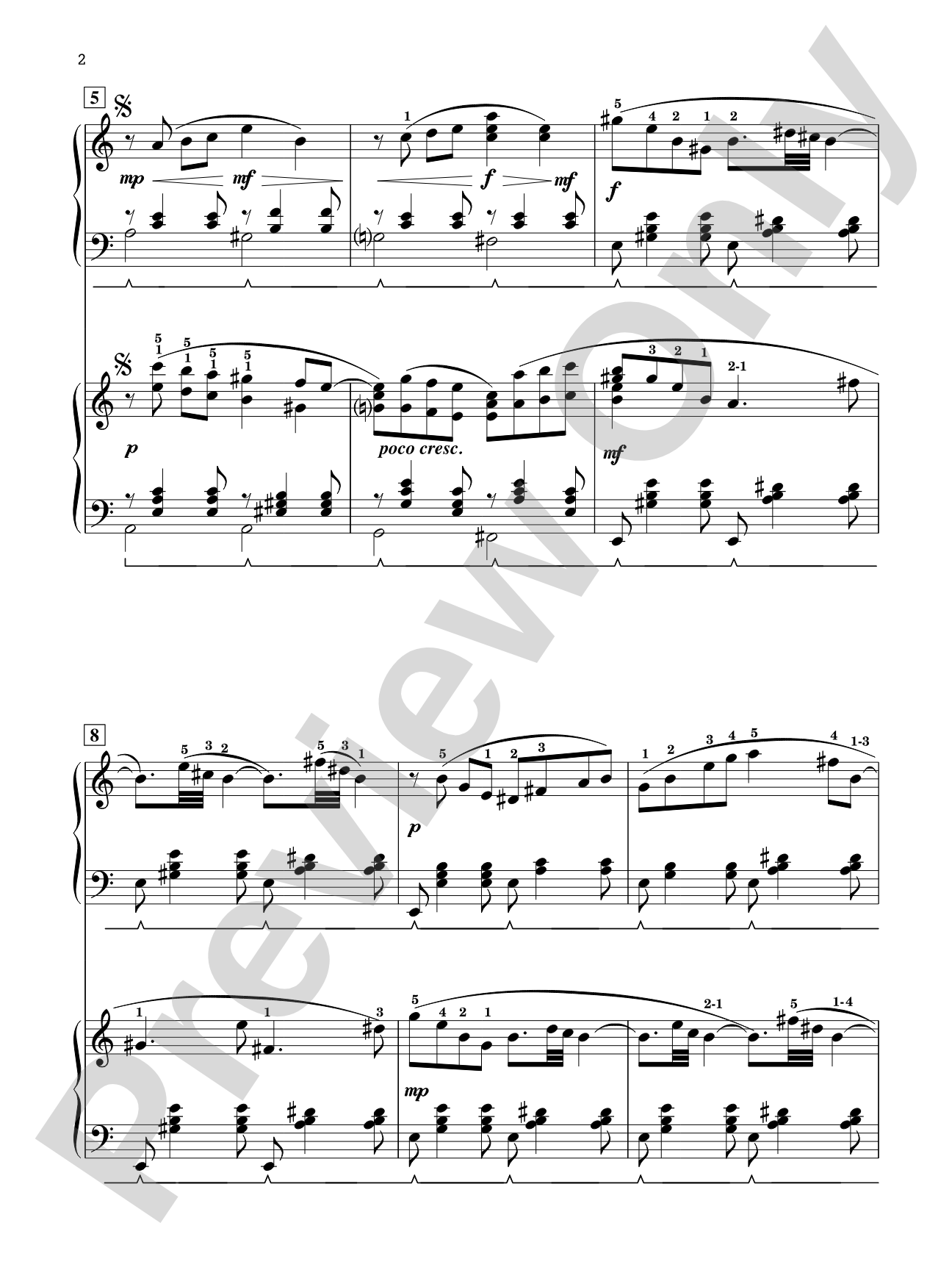 The Lone Nightingale - Piano Duo (2 Pianos, 4 Hands): Piano Duets & Four Hands