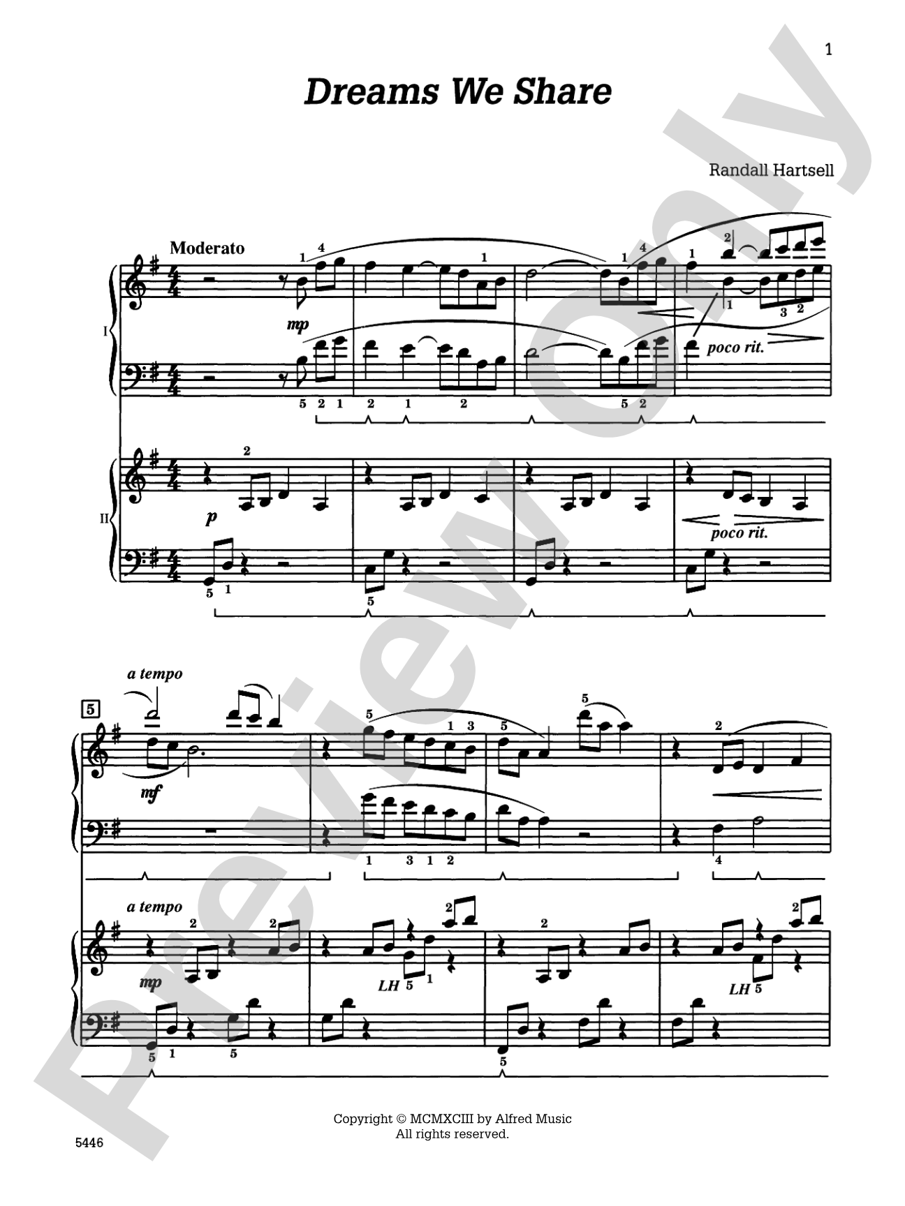 Dreams We Share - Piano Duo (2 Pianos, 4 Hands): Piano Duets & Four Hands