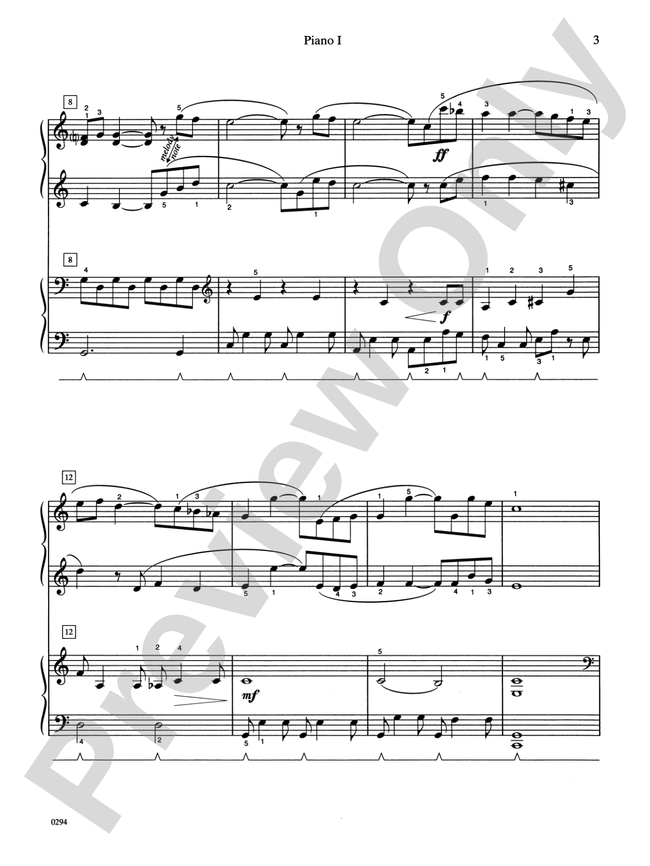 Romantic Interlude - Piano Quartet (2 Pianos, 8 Hands): Piano