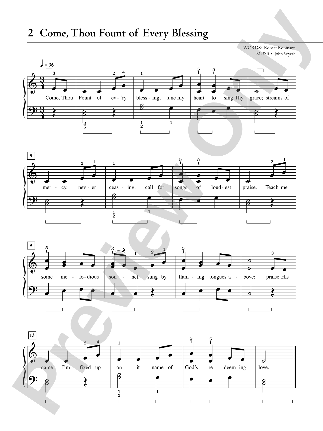 The Piano Student's Hymnal: 30 Hymns Simplified for Late Elementary to Early Intermediate Pianists: Piano