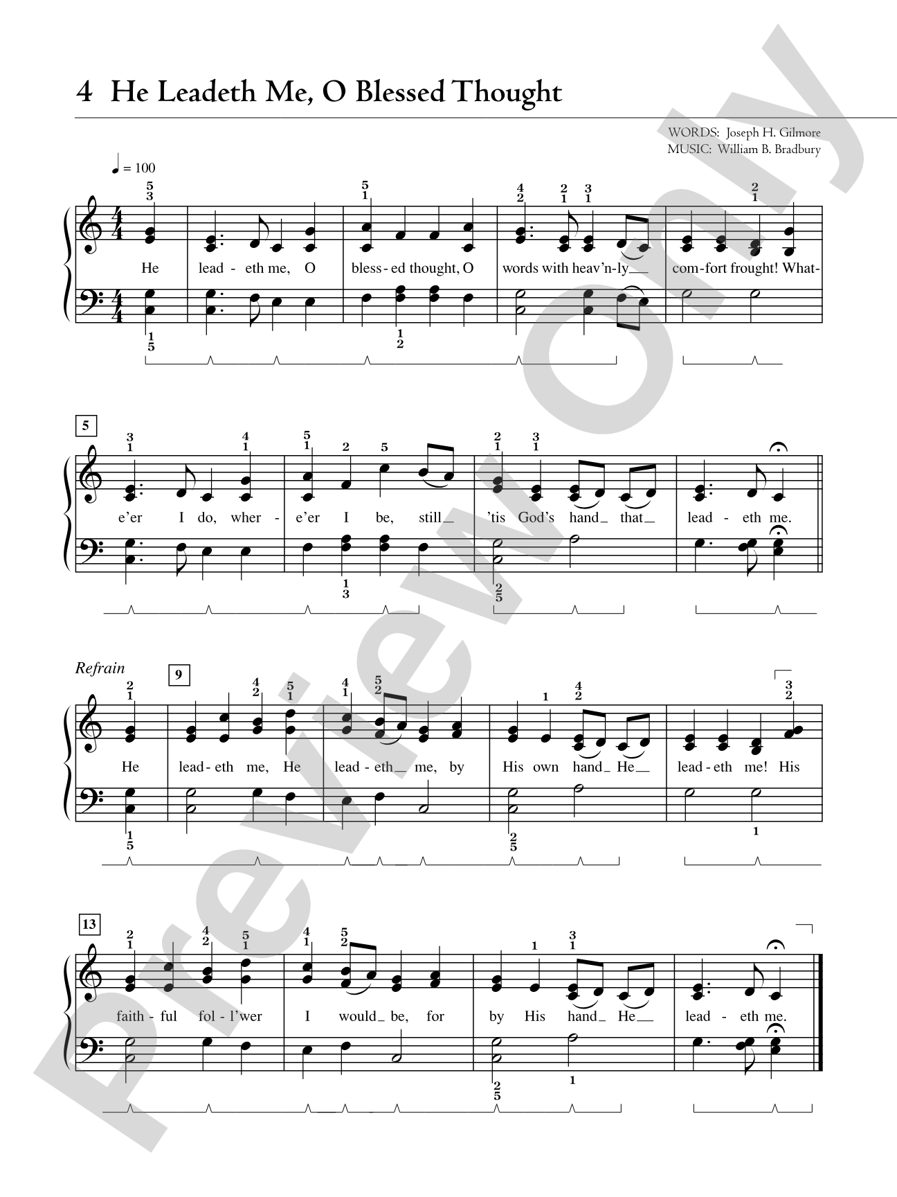 The Piano Student's Hymnal: 30 Hymns Simplified for Late Elementary to Early Intermediate Pianists: Piano