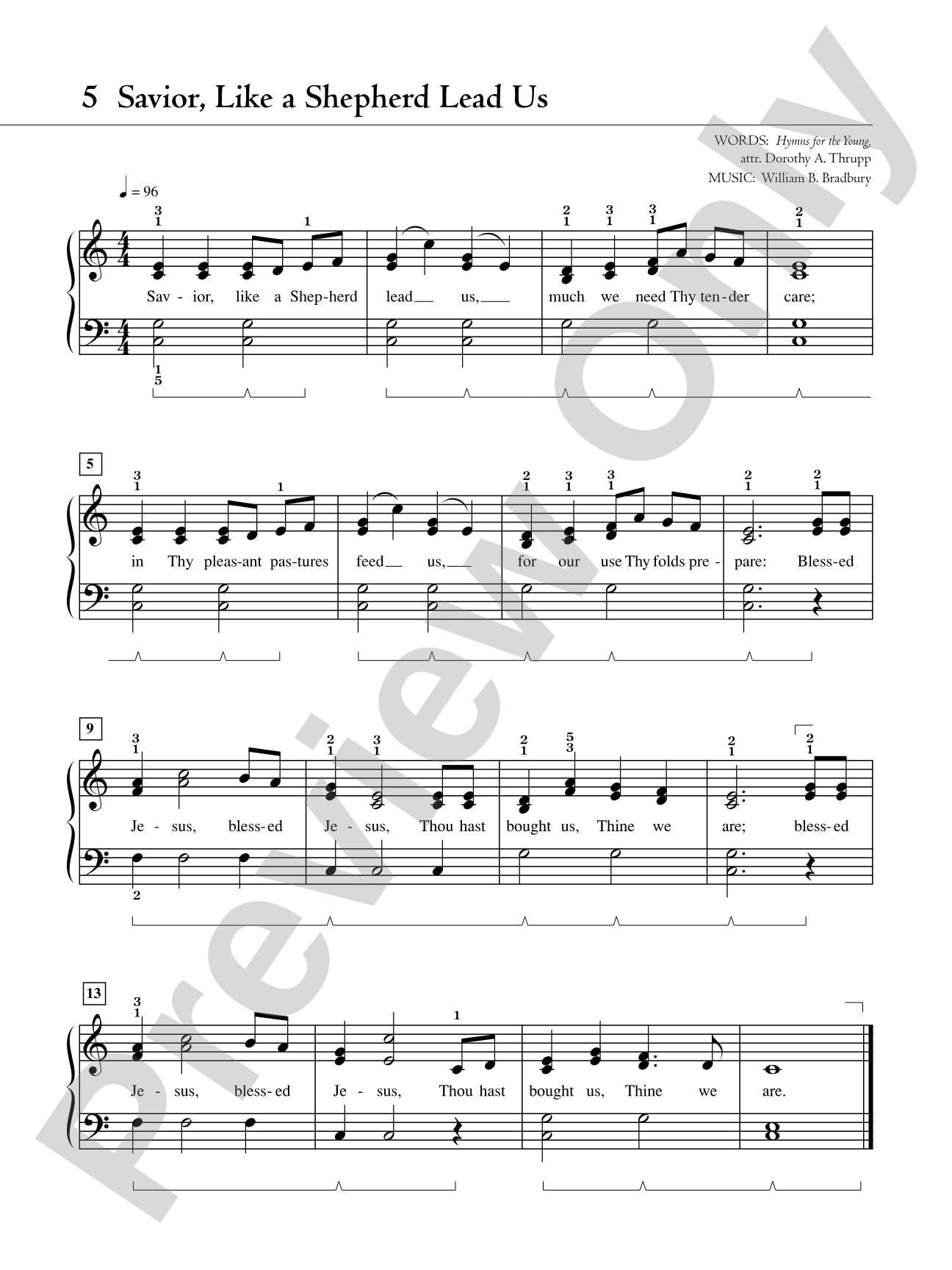 The Piano Student's Hymnal: 30 Hymns Simplified for Late Elementary to Early Intermediate Pianists: Piano