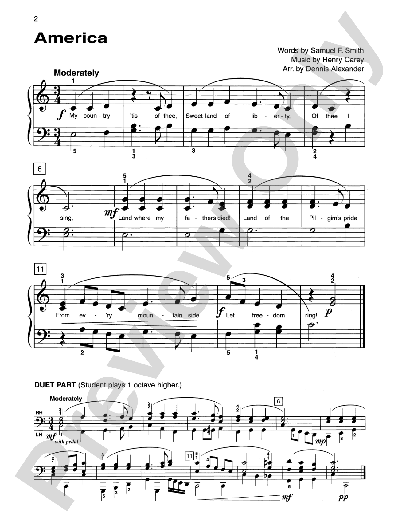 Alfred's Basic Piano Library: Patriotic Solo Book 2: Piano