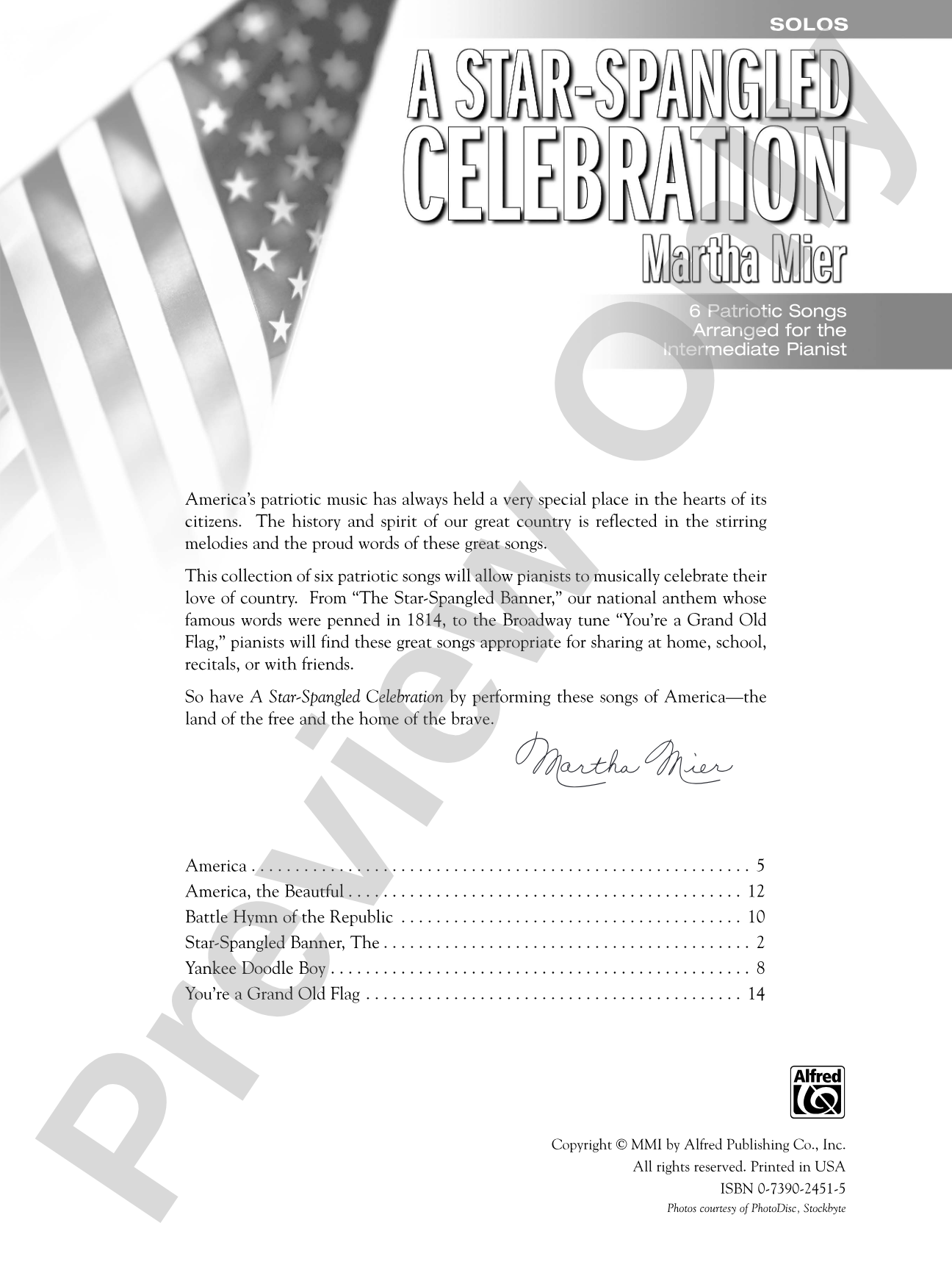 A Star-Spangled Celebration: 6 Patriotic Songs Arranged for the Intermediate Pianist: Piano