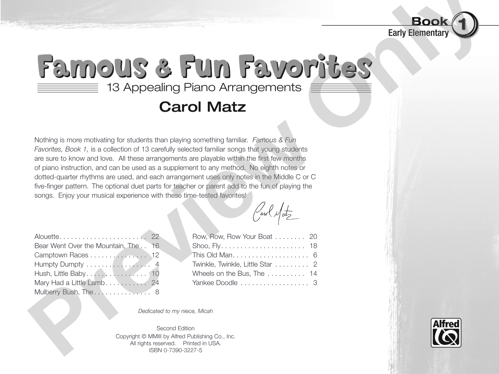 Famous & Fun Favorites, Book 1: 13 Appealing Piano Arrangements: Piano