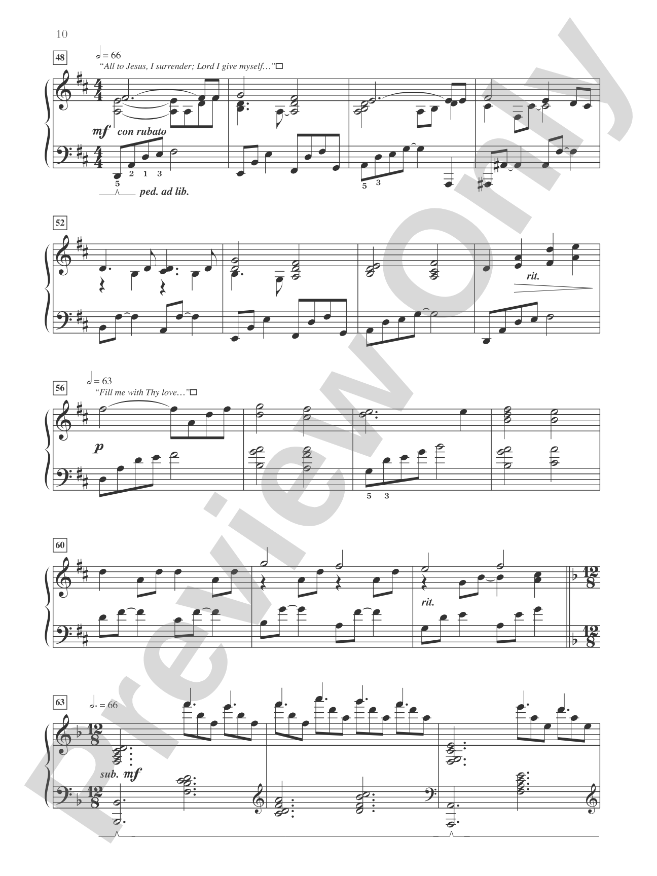Great Things He Has Done: 10 Sacred Arrangements in a Variety of Styles: Piano