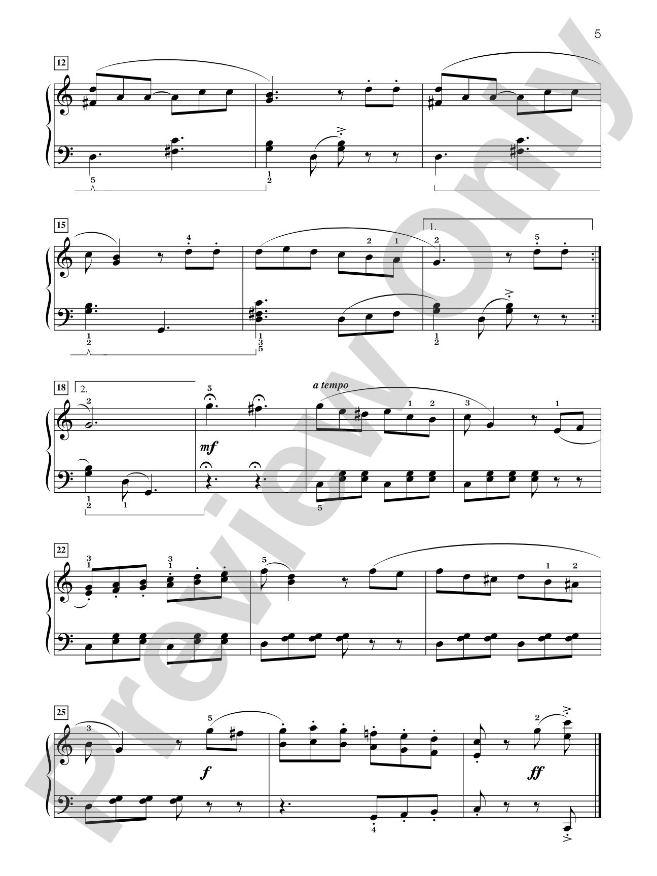 Famous & Fun Favorites, Book 5: 16 Appealing Piano Arrangements: Piano
