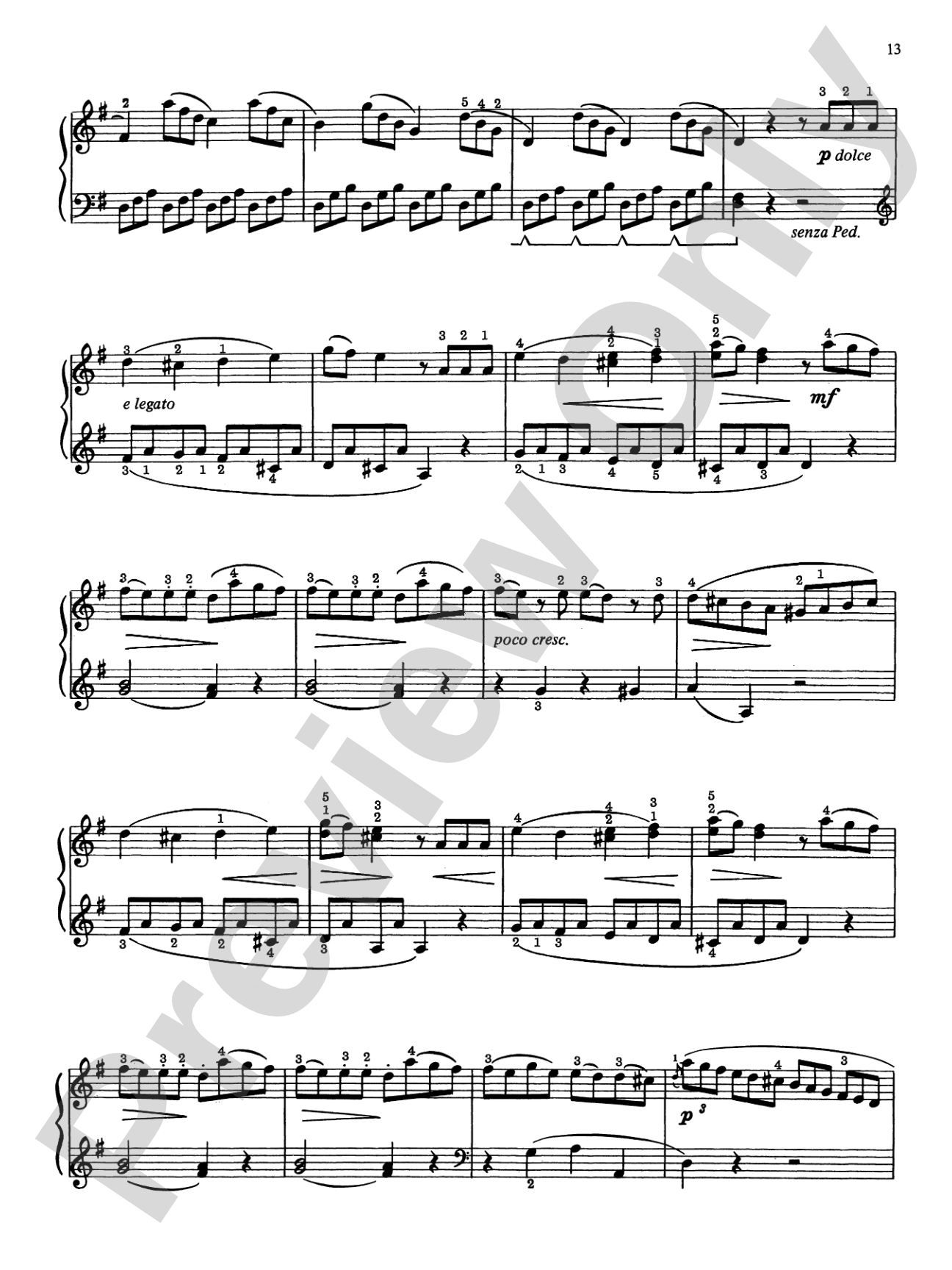 Beethoven: 13 of His Most Popular Piano Pieces: Piano