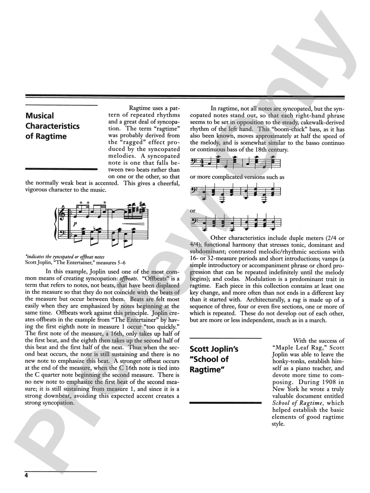 Scott Joplin at the Piano: Piano