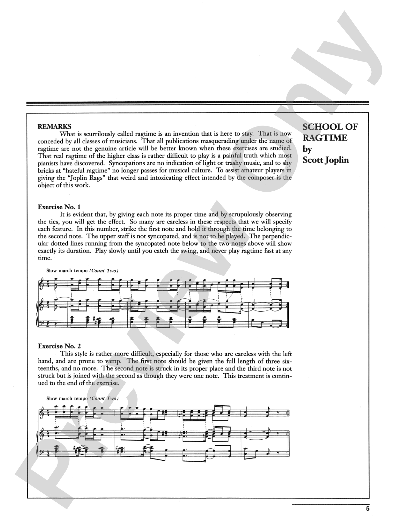 Scott Joplin at the Piano: Piano
