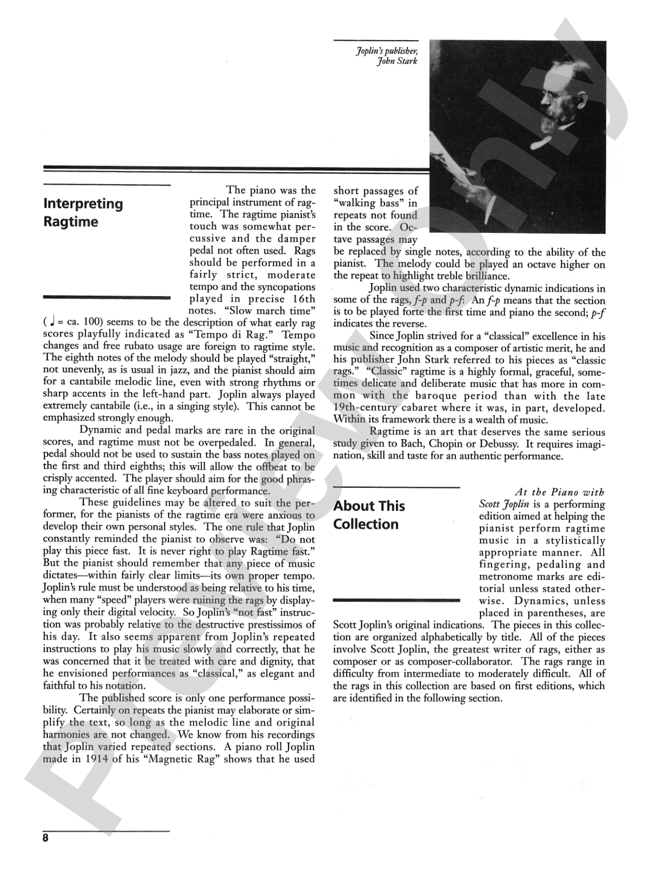 Scott Joplin at the Piano: Piano