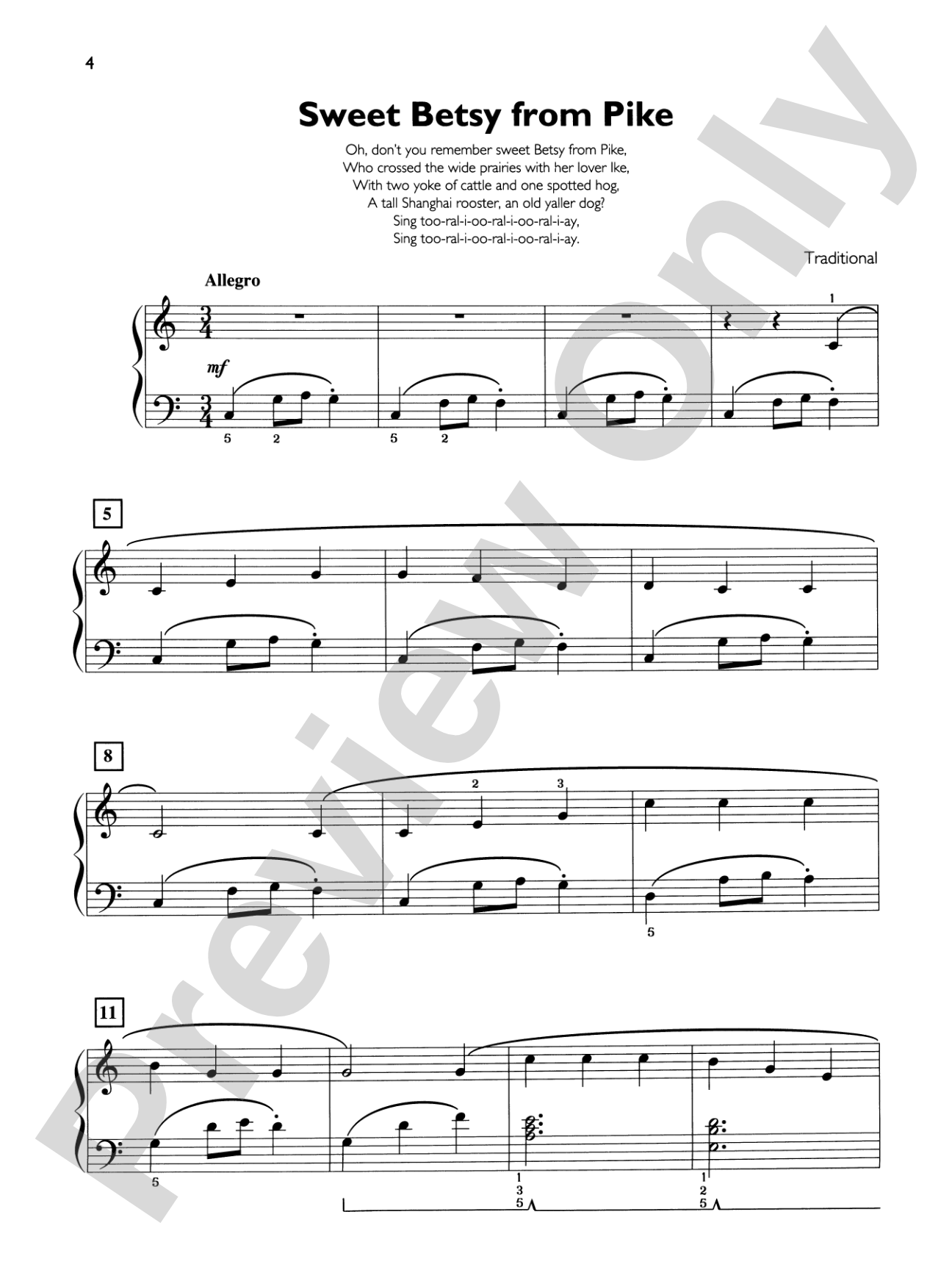 Folk Song Silhouettes: Piano