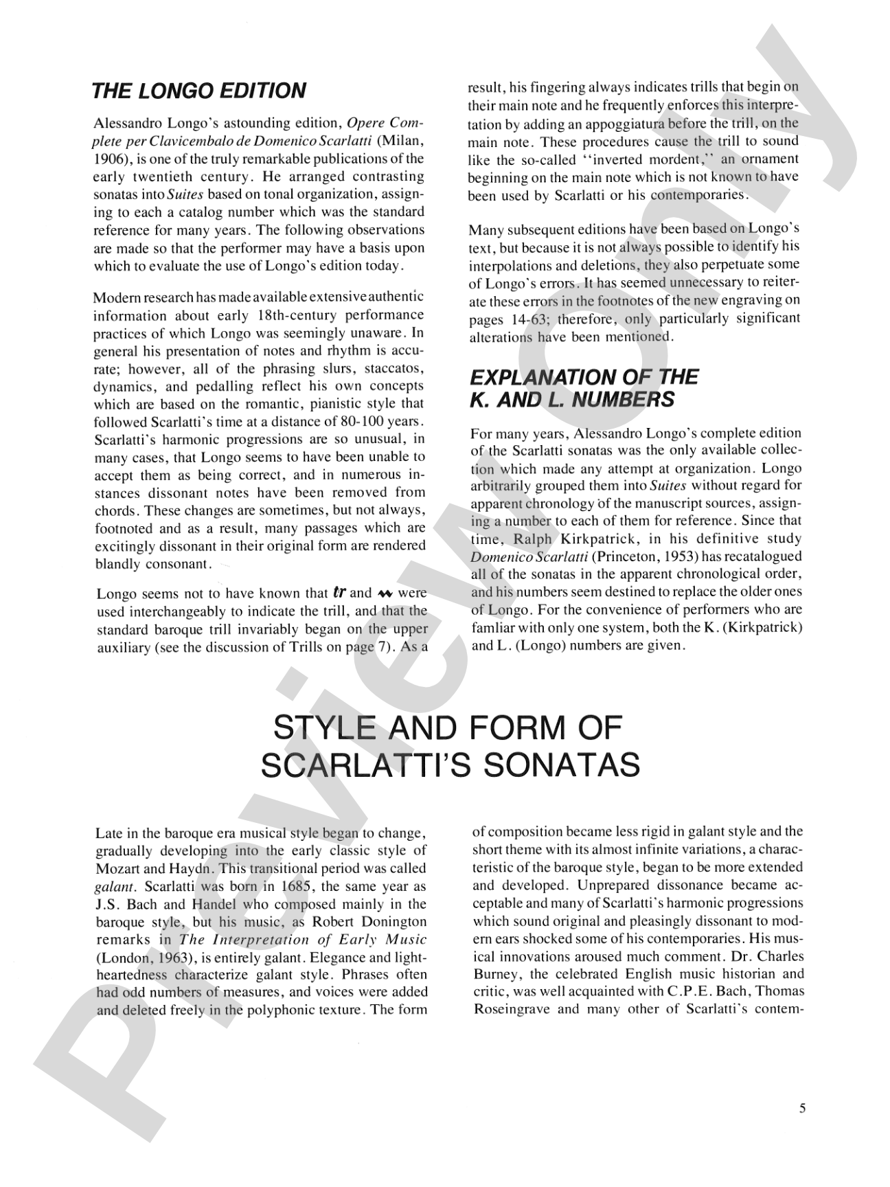 Scarlatti: An Introduction to His Keyboard Works: Piano
