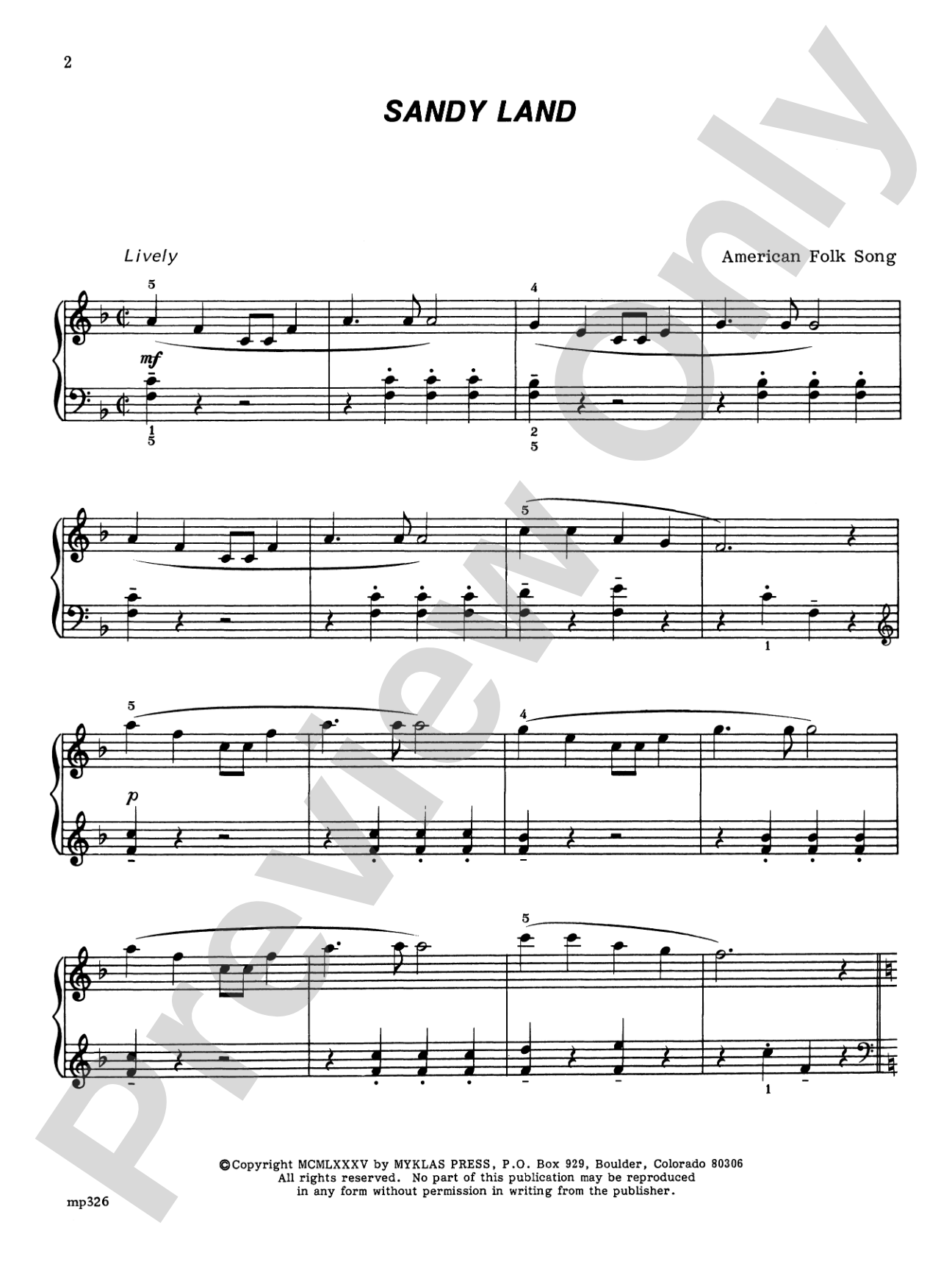 American Folk Songs: Piano