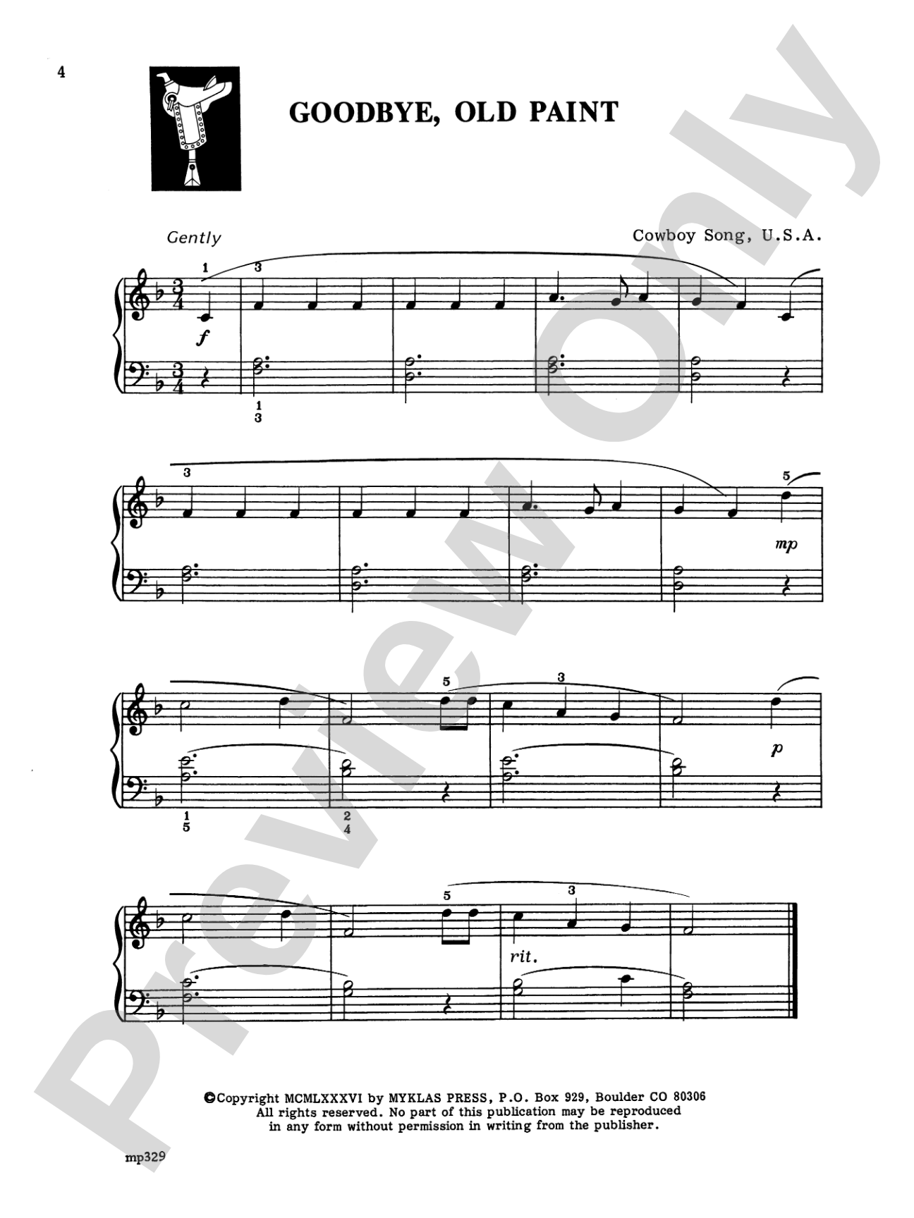 Folk Songs for Easy Piano: Piano