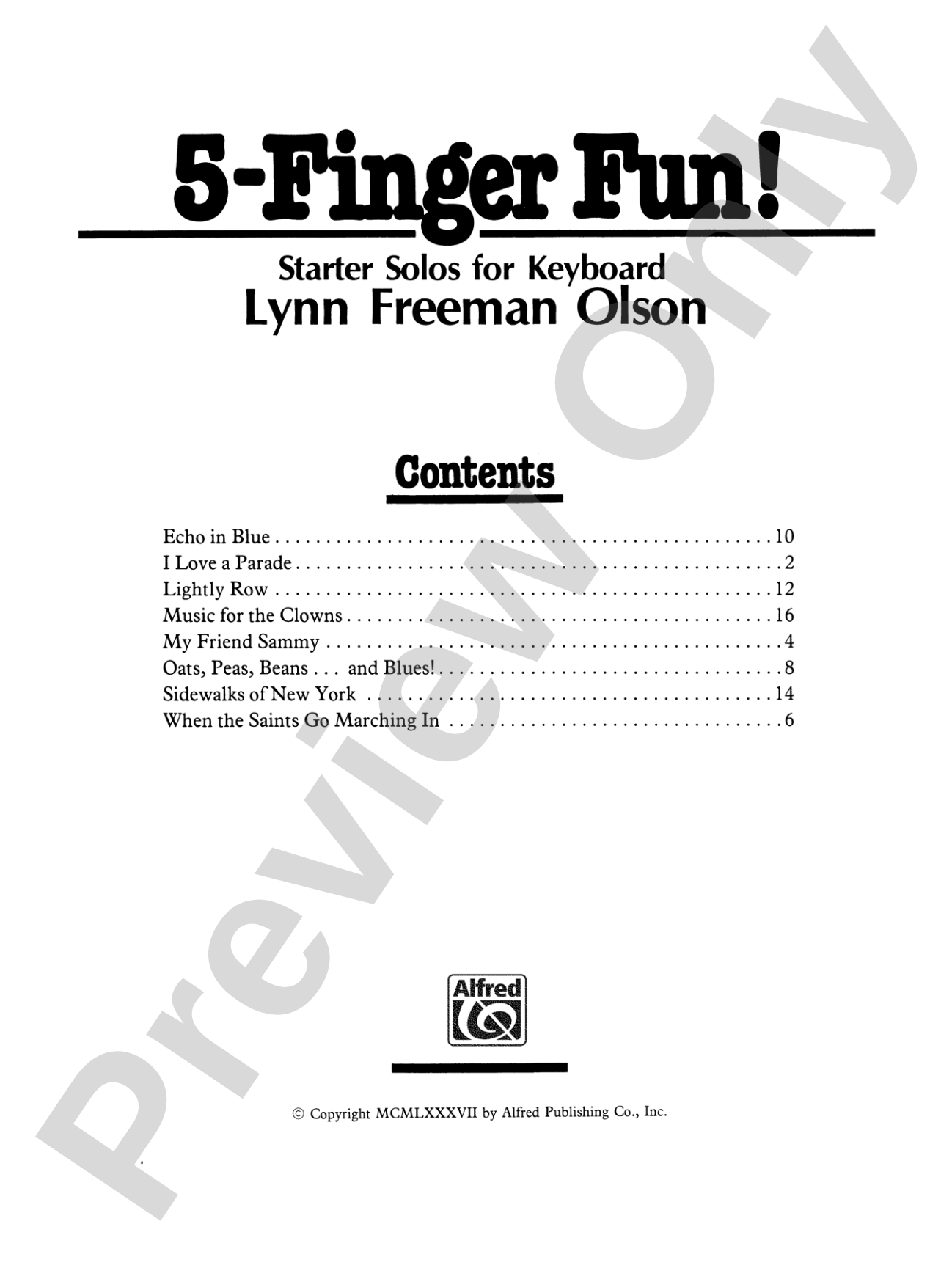 Five-Finger Fun: Piano