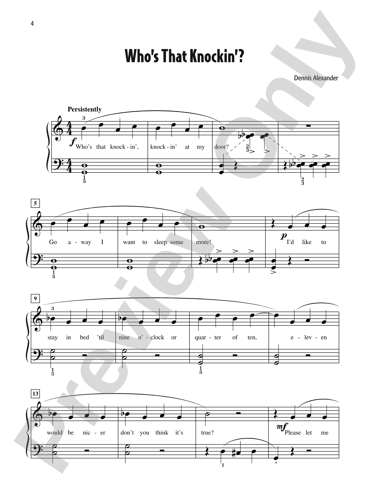 Dennis Alexander's Favorite Solos, Book 1: 10 of His Original Piano Solos: Piano