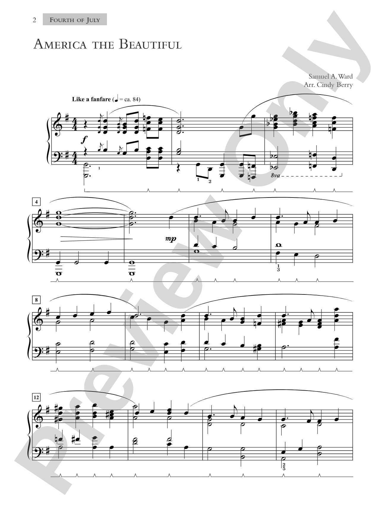 What Can I Play on Sunday?, Book 4: July & August Services: 10 Easily Prepared Piano Arrangements: Piano