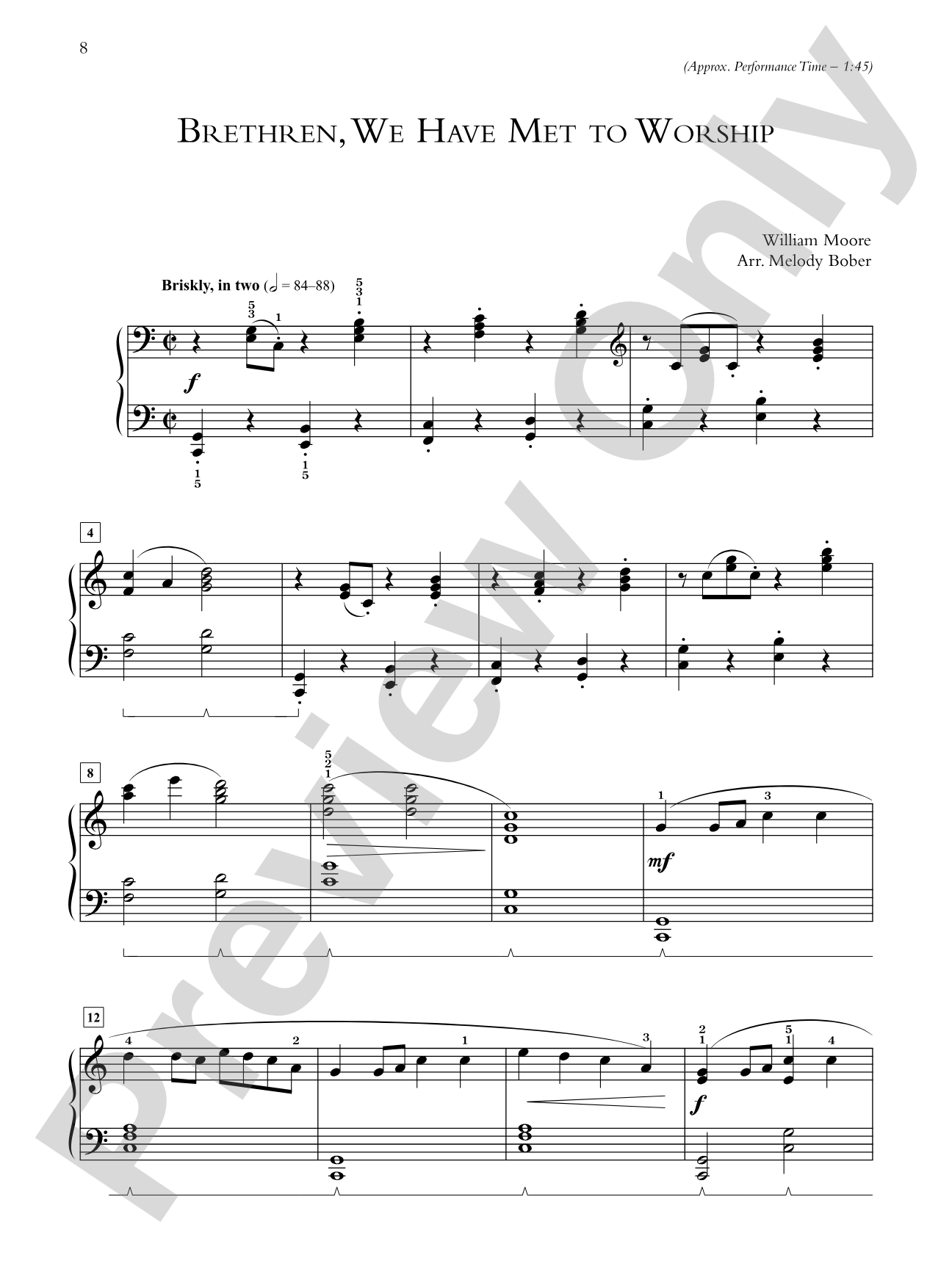 A Call to Worship: 10 Arrangements of Hymns That Inspire Devotion: Piano