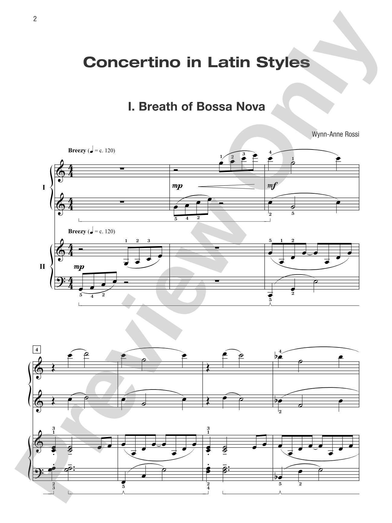 Concertino in Latin Styles: Solo with Piano Accompaniment - Piano Duo (2 Pianos, 4 Hands): Piano Duets & Four Hands