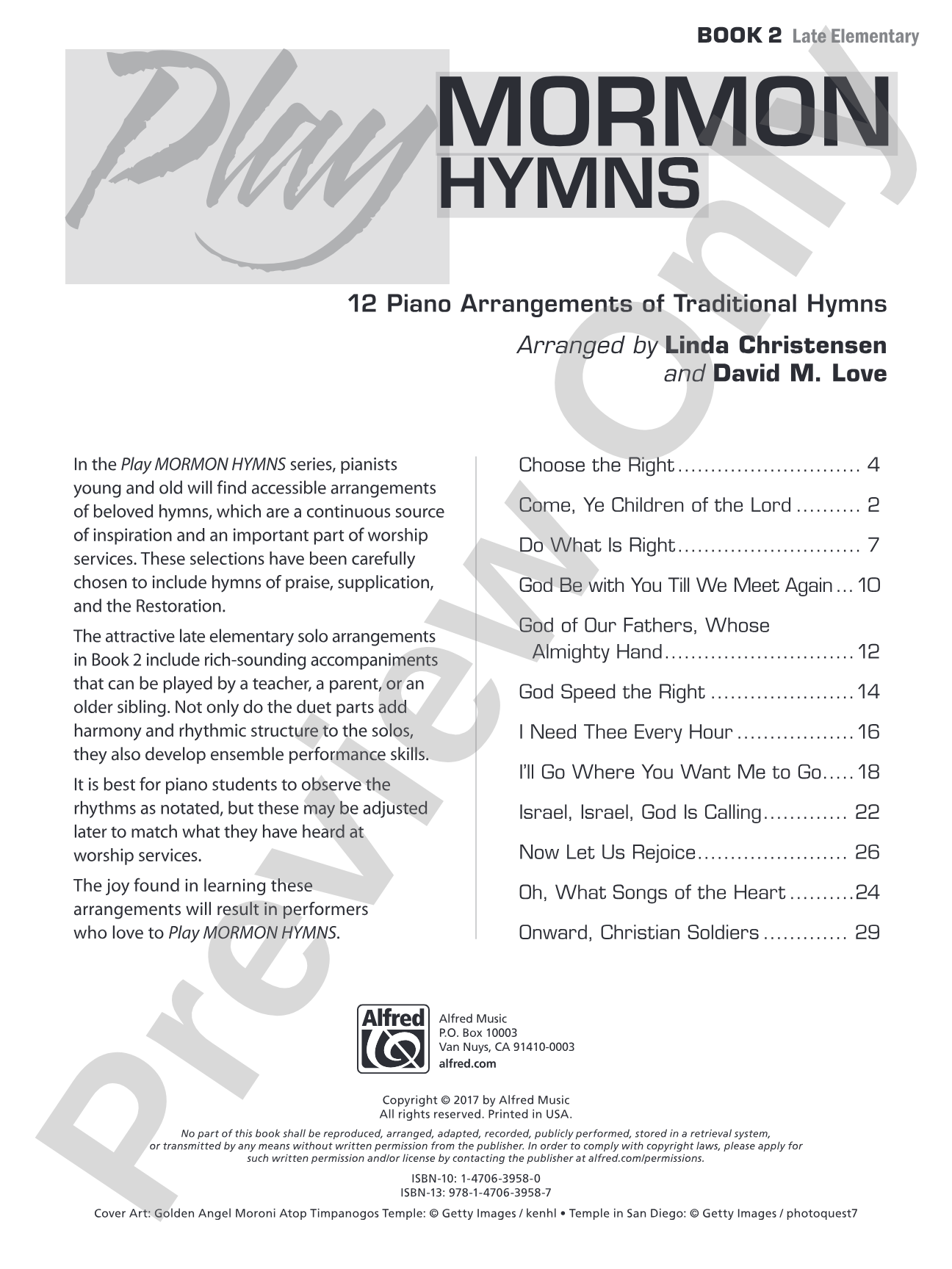 Play Mormon Hymns, Book 2: 12 Piano Arrangements of Traditional Hymns: Piano