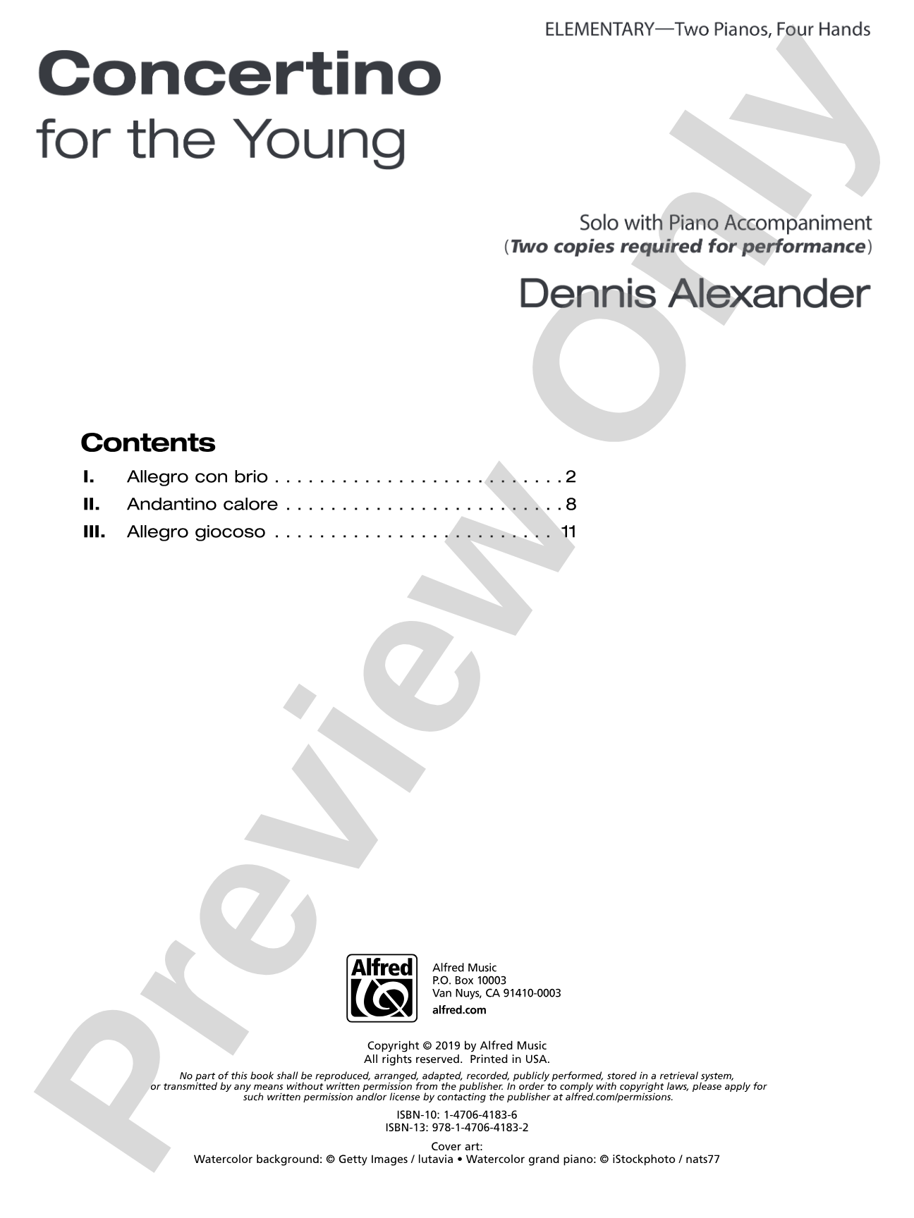Concertino for the Young - Piano Duo (2 Pianos, 4 Hands): Piano Duets & Four Hands