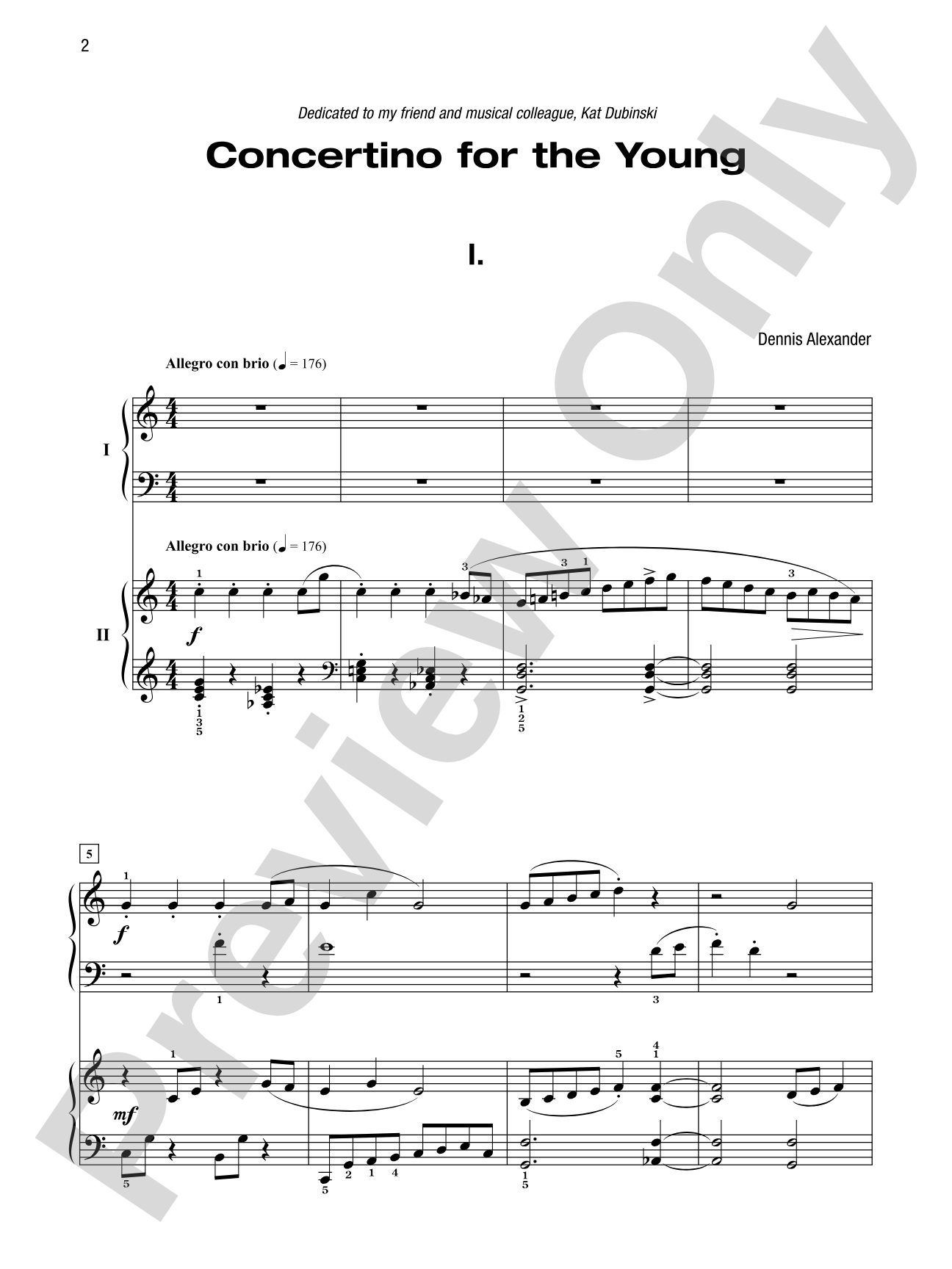 Concertino for the Young - Piano Duo (2 Pianos, 4 Hands): Piano Duets & Four Hands