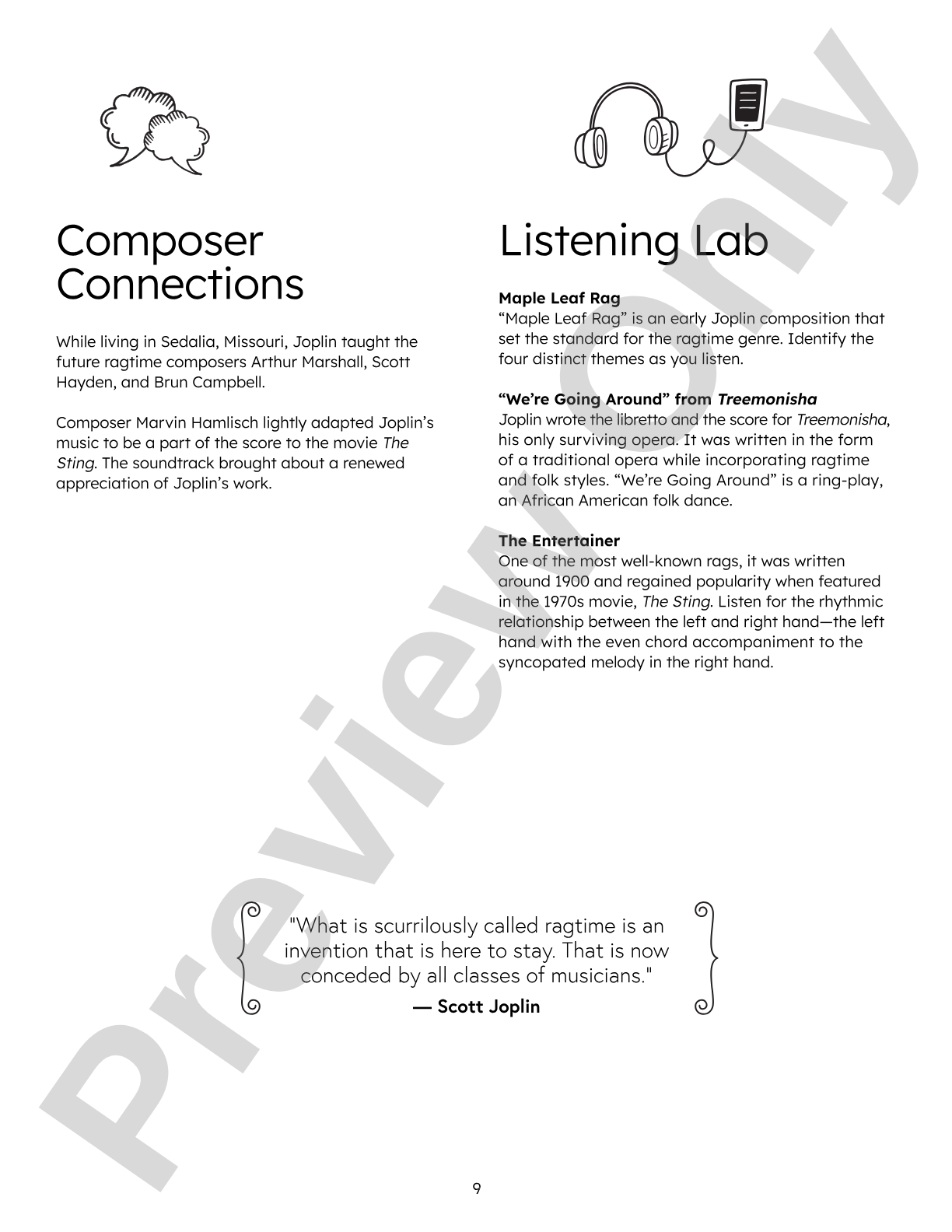 Nine Noteworthy: Black Composers (Bios, Reviews, Reflection Questions, and Writing Prompts): General Music / Classroom Resource