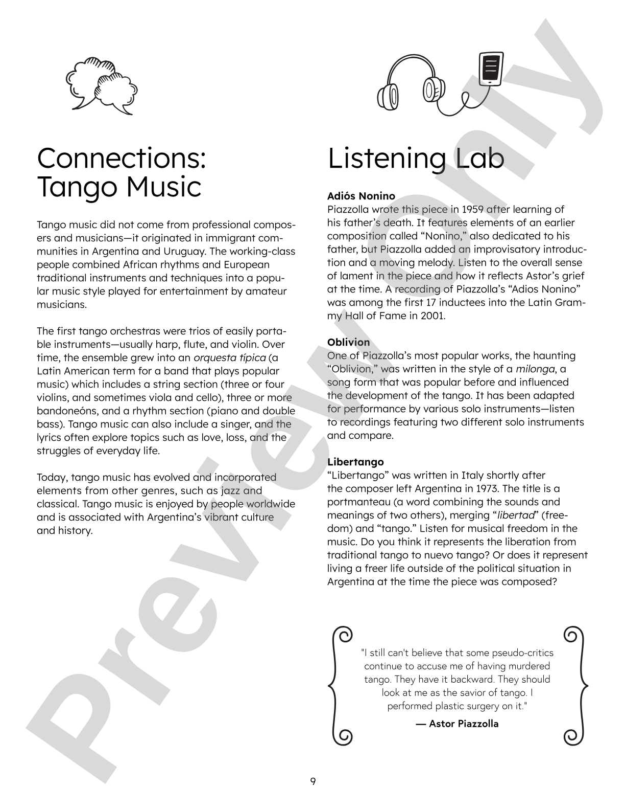 Nine Noteworthy: Latin American Musicians (Bios, Reviews, Reflection Questions, and Writing Prompts): General Music / Classroom Resource