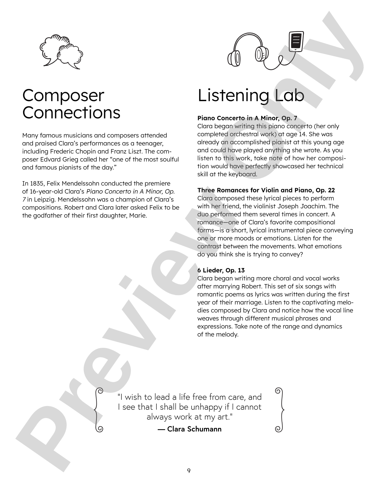 Nine Noteworthy: Female Composers (Bios, Reviews, Reflection Questions, and Writing Prompts): General Music / Classroom Resource