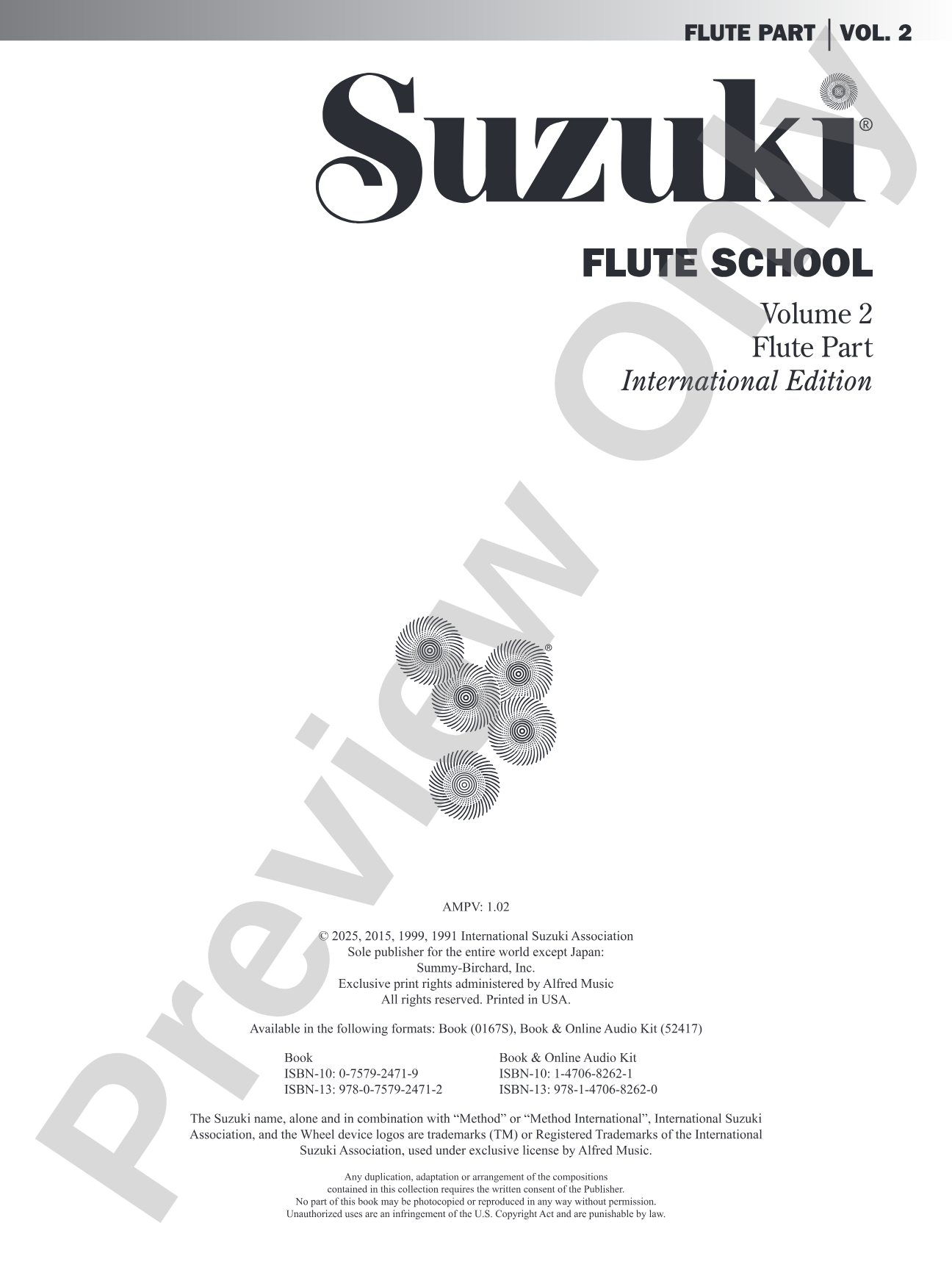 Suzuki Flute School, Volume 2: Flute