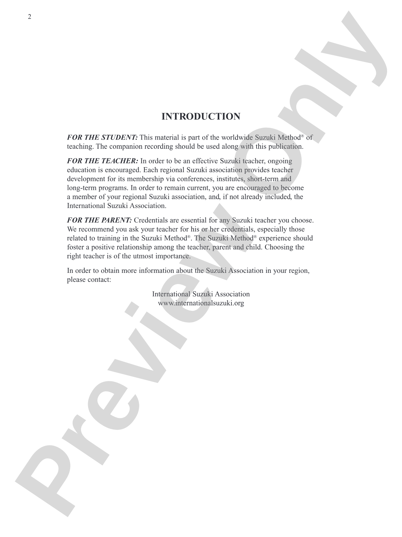 Suzuki Flute School Piano Acc., Volume 2 (International): Piano