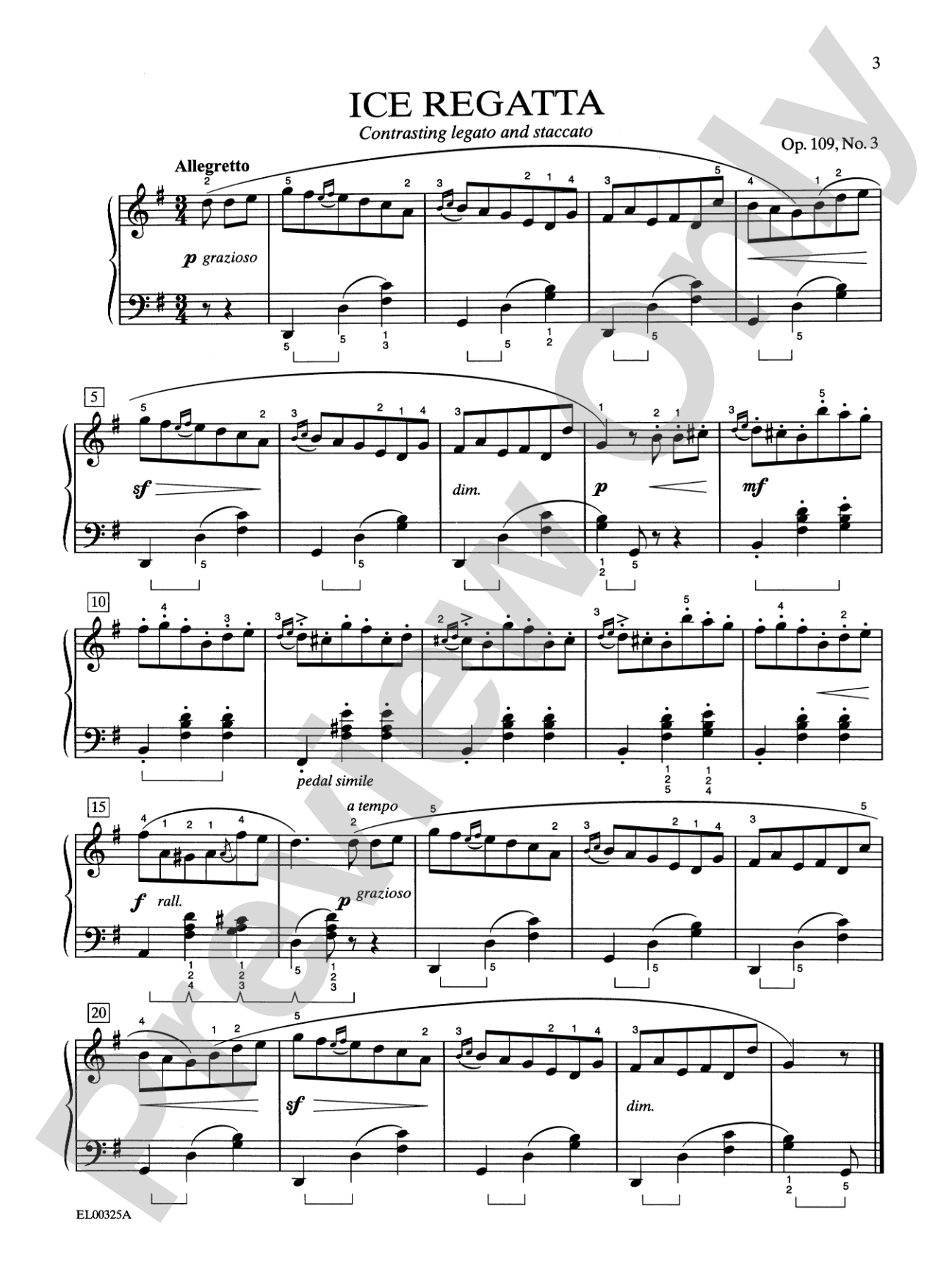 Burgmüller-Schaum, Book Two: 18 Studies, Opus 109: Piano