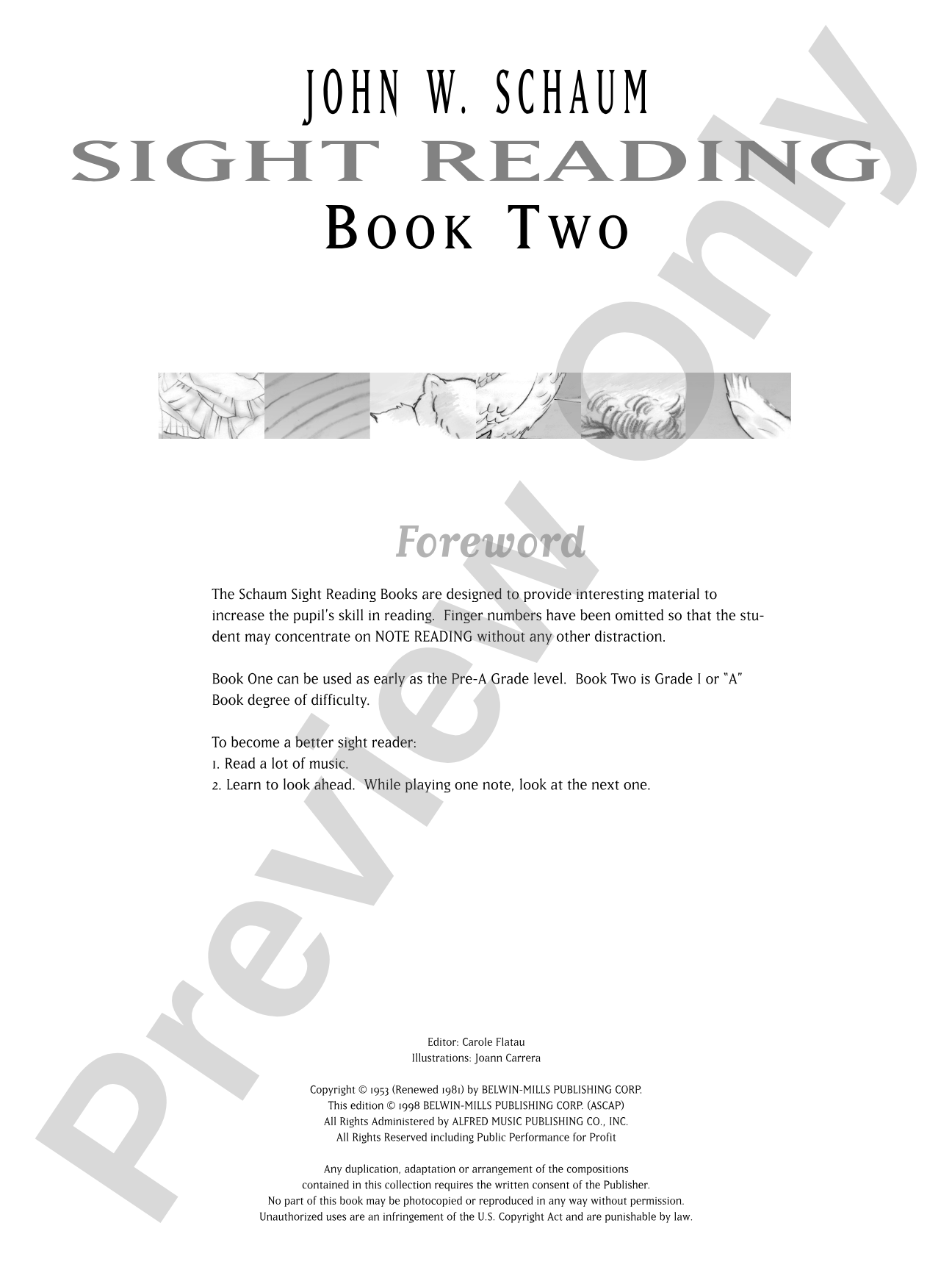 Sight Reading, Book 2: Piano