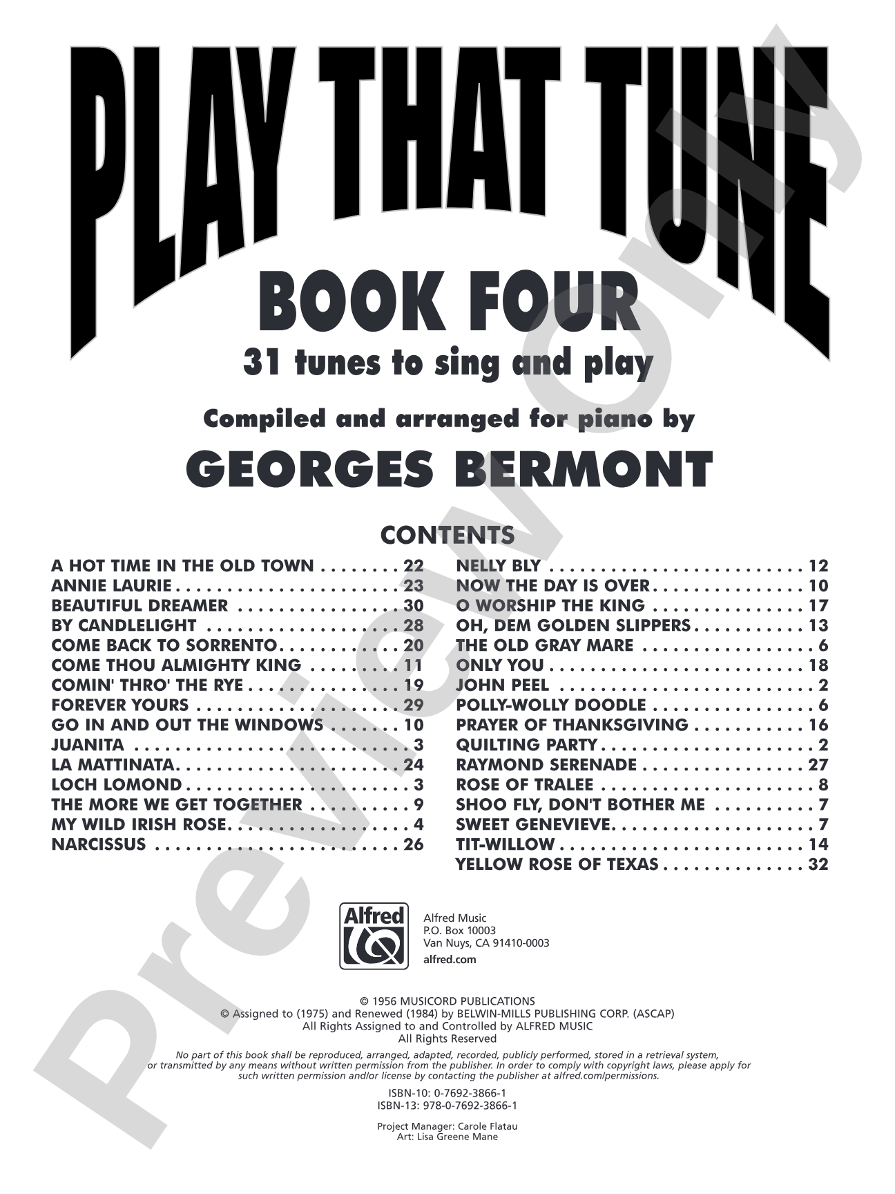 Play That Tune, Book 4: 31 Tunes to Sing and Play: Piano