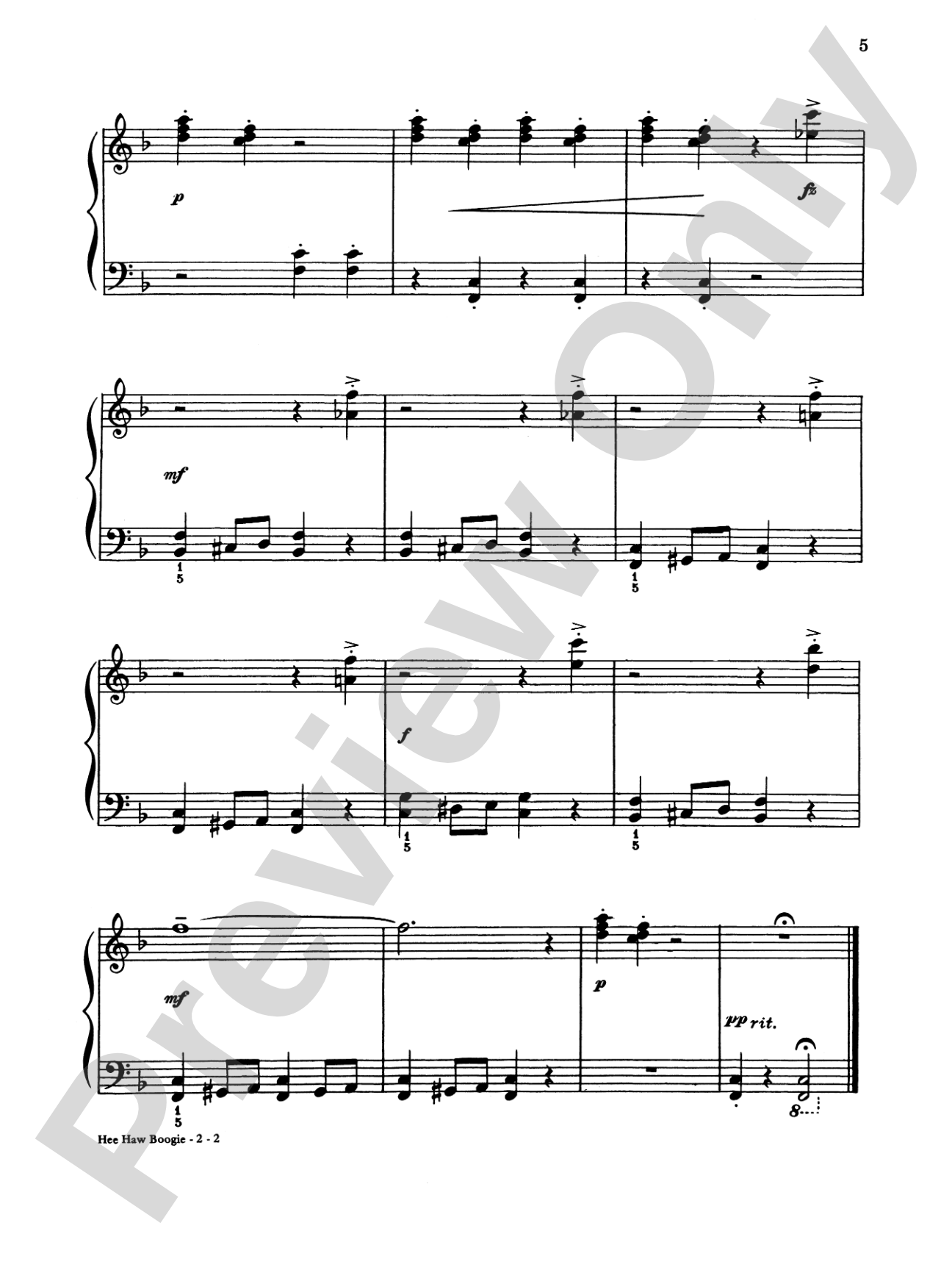 Boogie All the Way: Featuring Twelve Favorites with Different Boogie Patterns: Piano