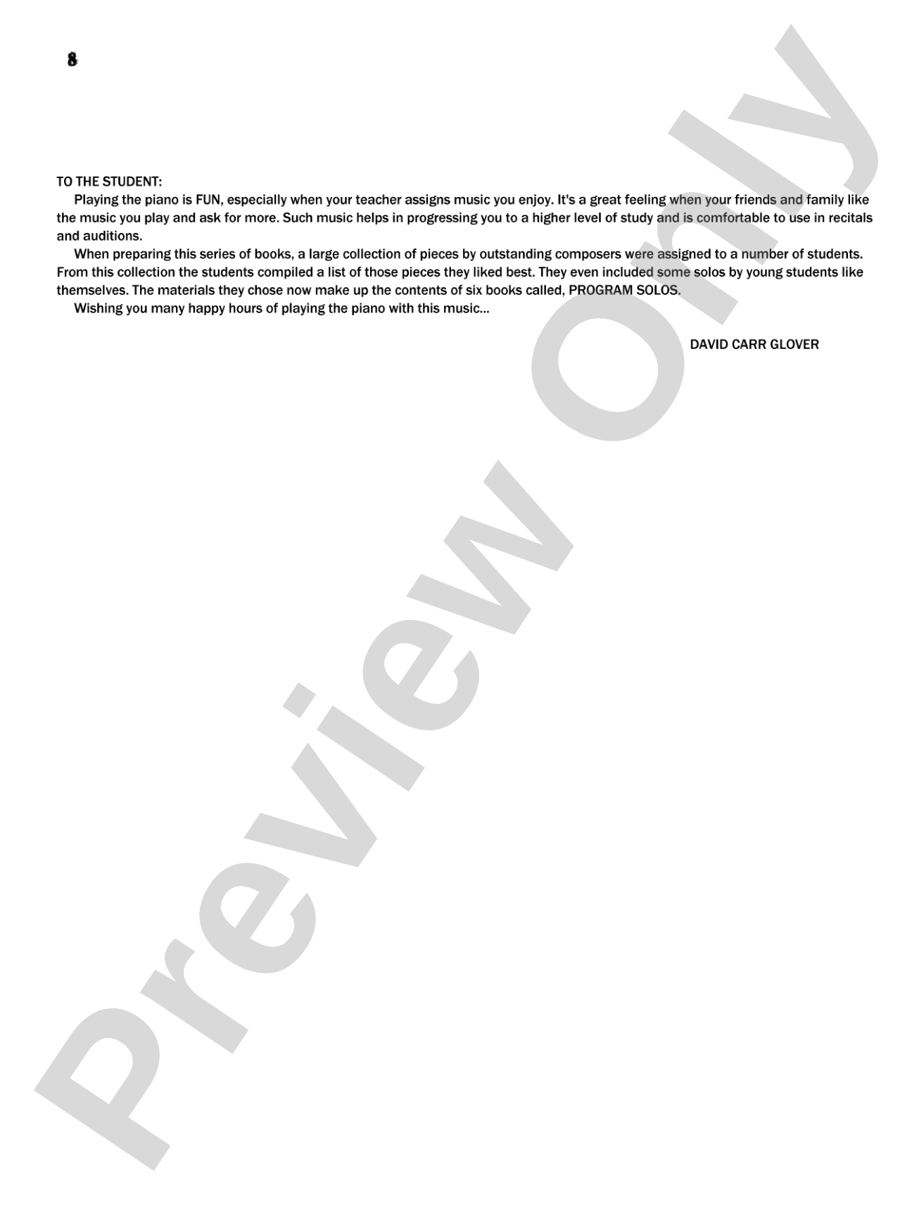 Program Solos, Level 1: Piano