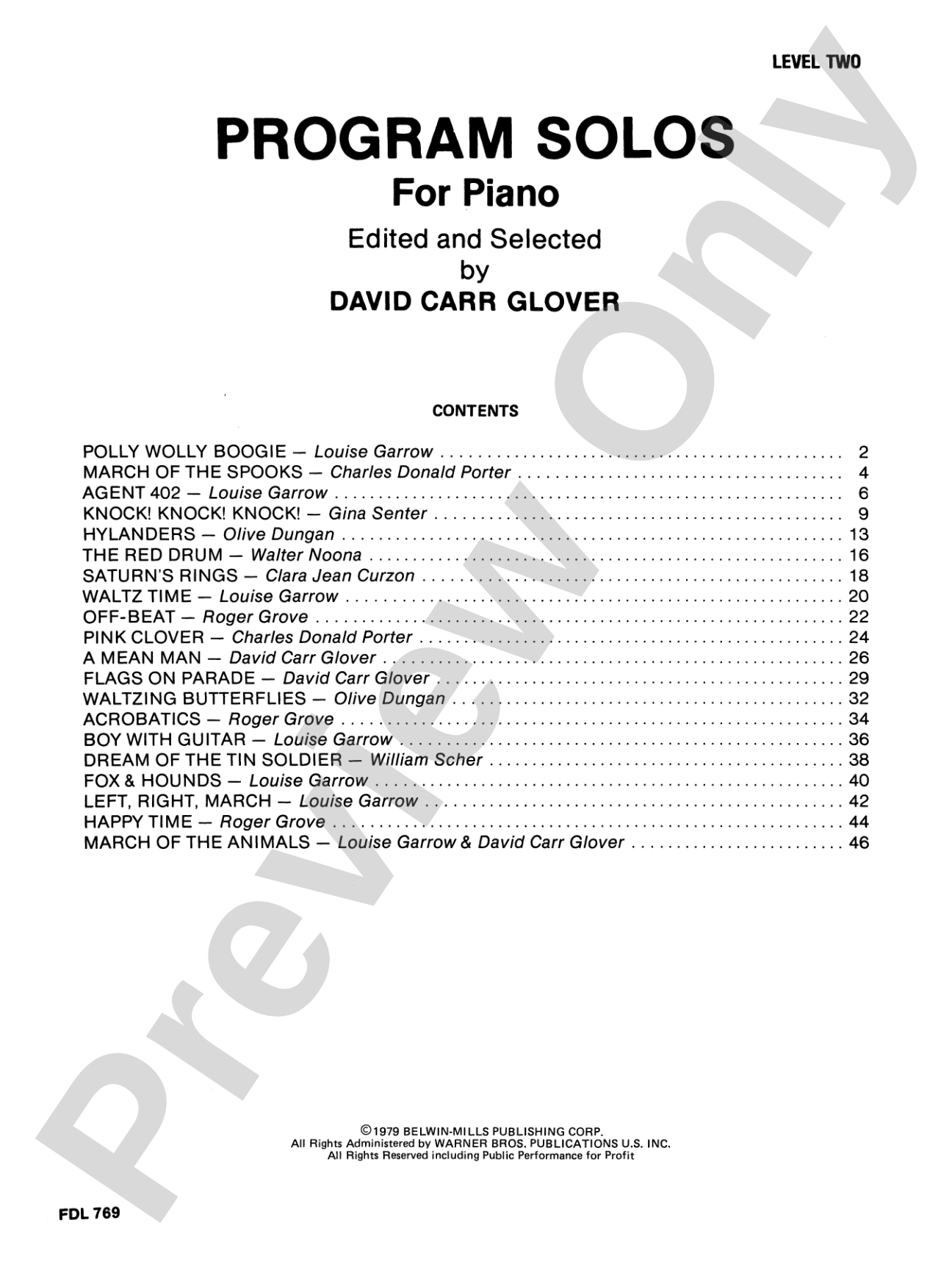 Program Solos, Level 2: Piano