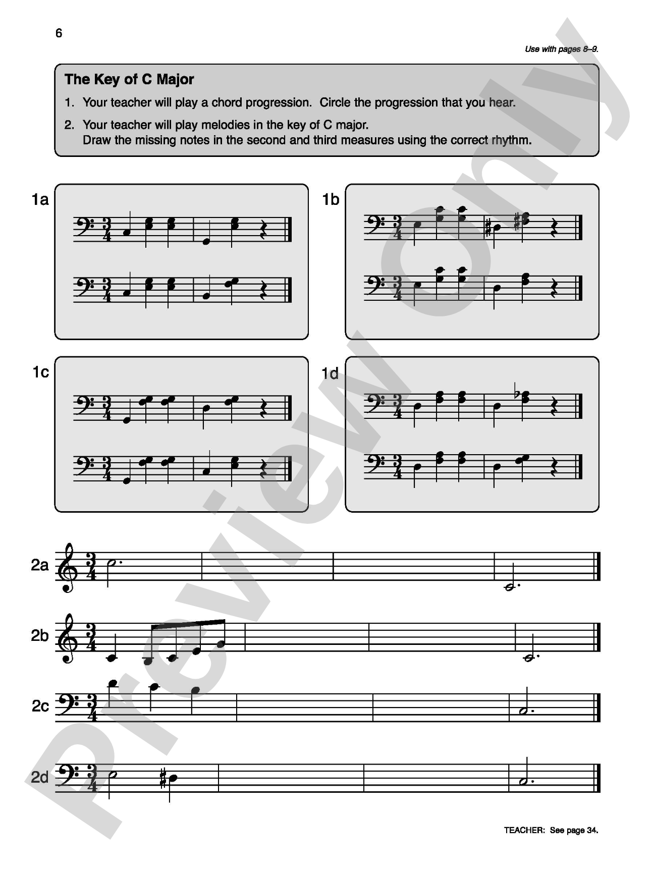 Alfred's Basic Piano Library: Ear Training Book 6: Piano