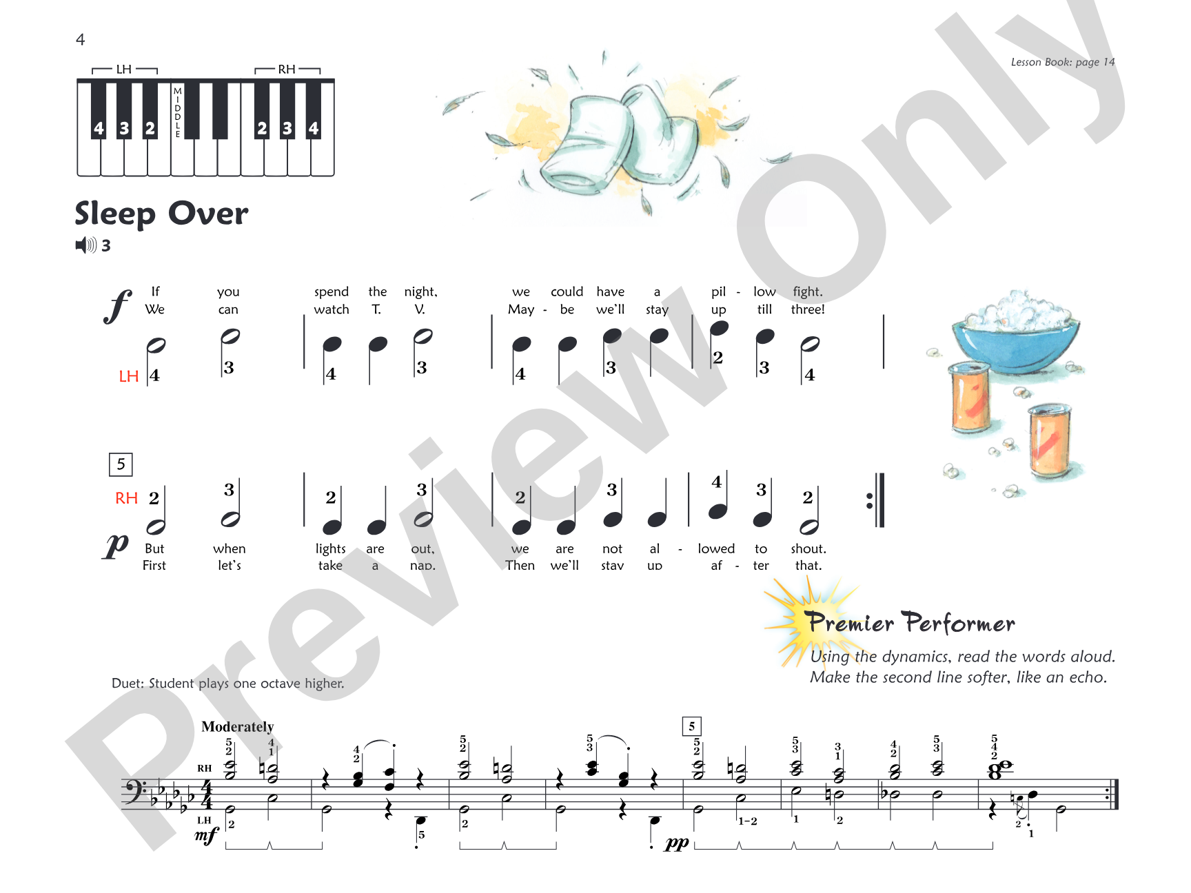 Premier Piano Course, Performance 1A: Piano