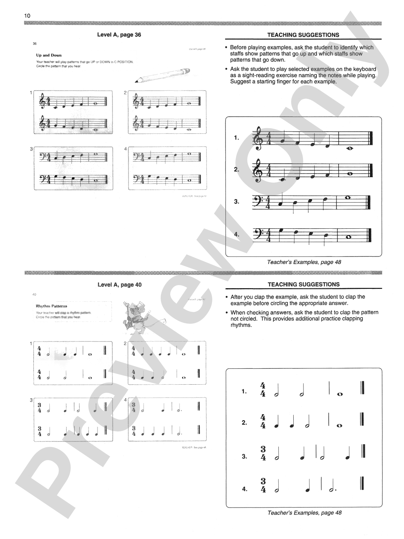 Alfred's Basic Piano Prep Course: Activity & Ear Training Book Teacher's Handbook and Answer Key, Levels A-F: For the Young Beginner: Piano