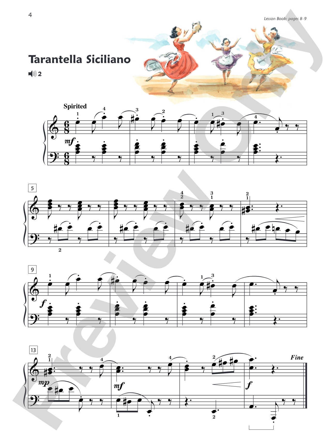 Premier Piano Course, Performance 4: Piano