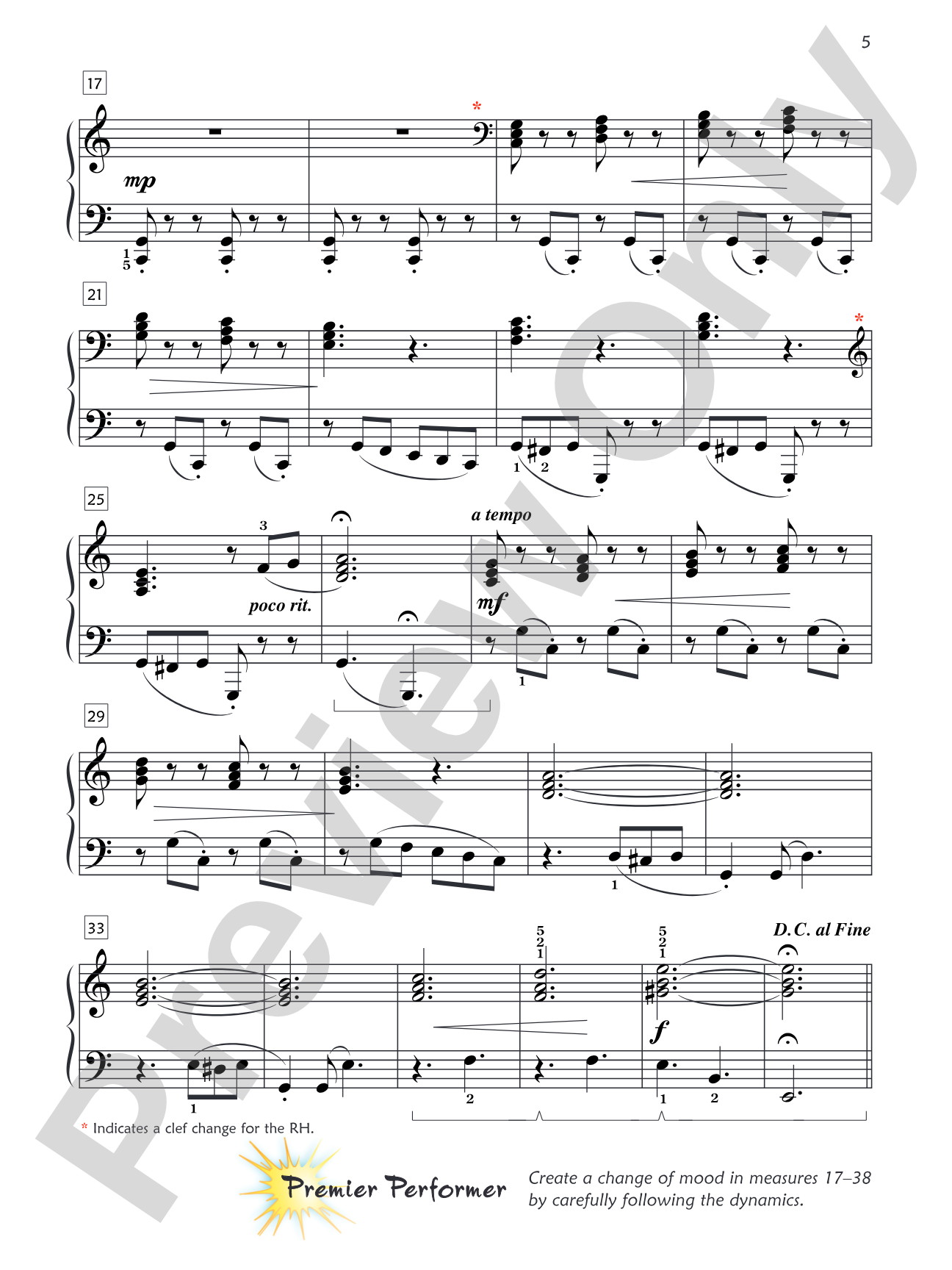 Premier Piano Course, Performance 4: Piano
