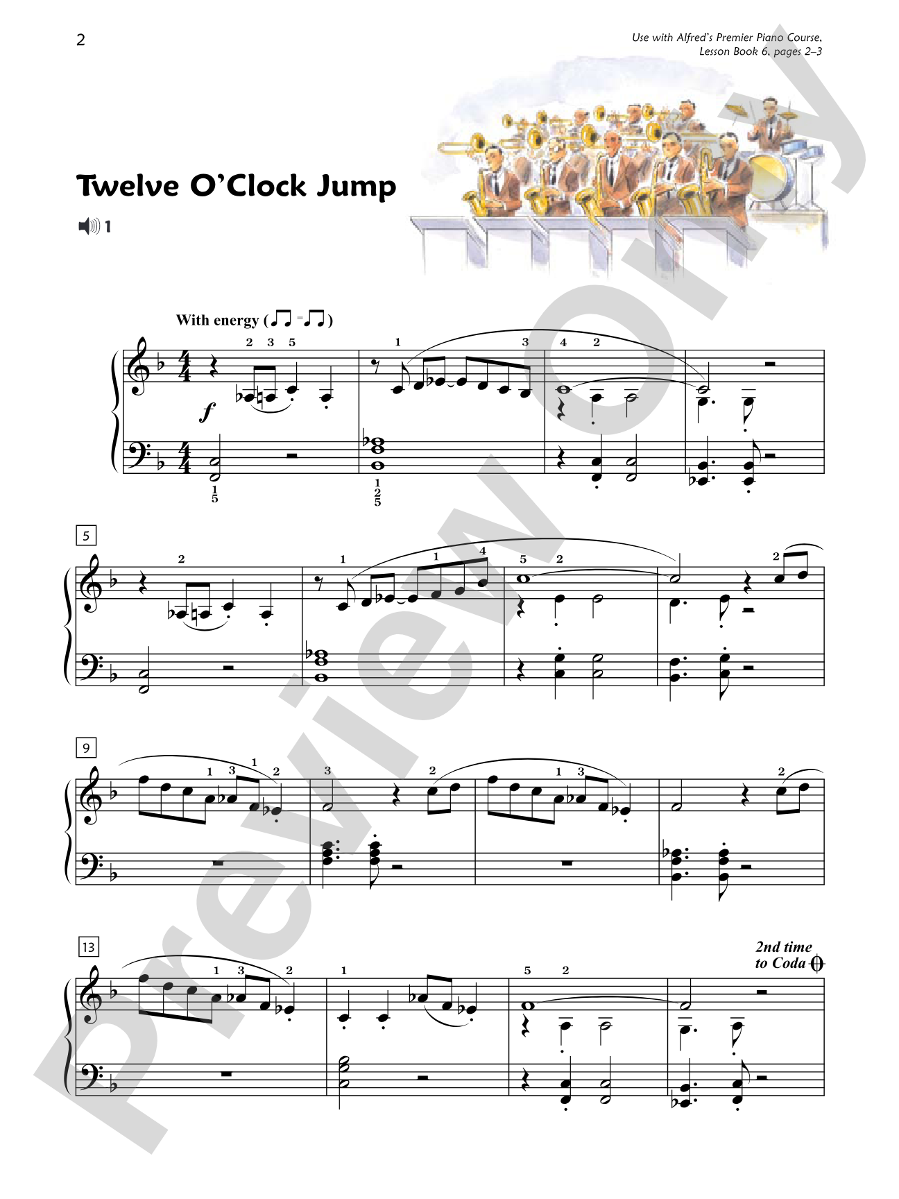Premier Piano Course, Performance 6: Piano