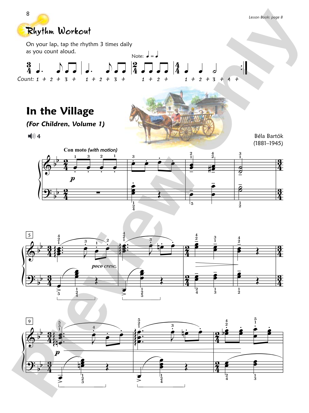 Premier Piano Course, Performance 6: Piano